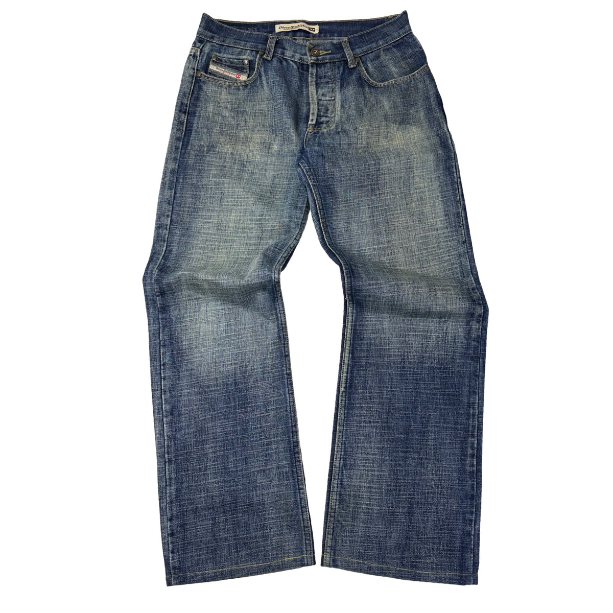 Vintage Y2K Diesel Jeans Denim Bottoms Navy/Cream Wash