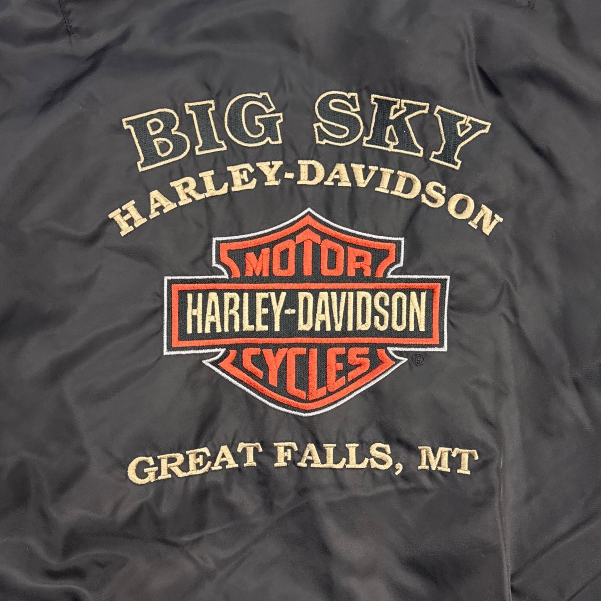Vintage Harley Davidson Big Sky Bomber Jacket