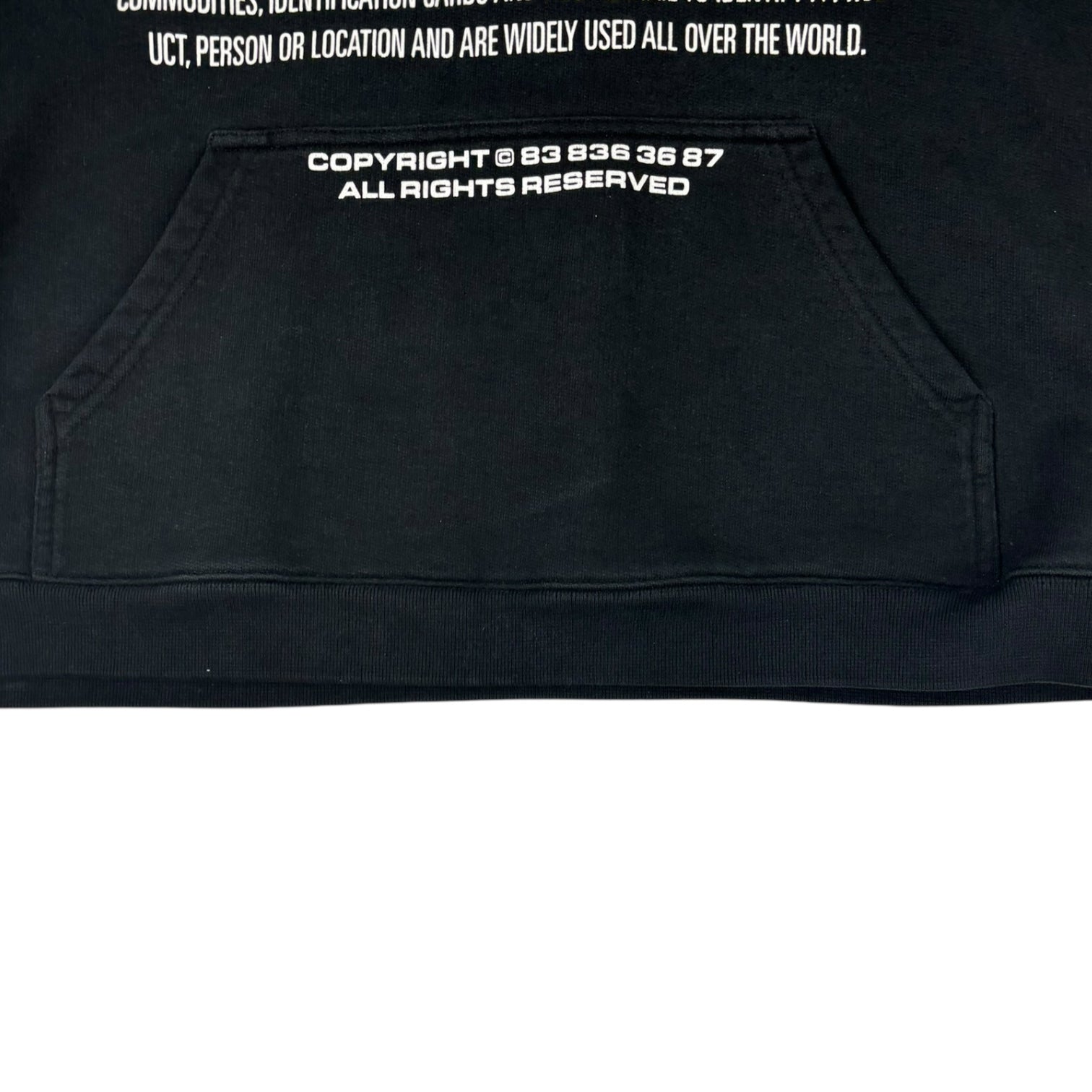 VTMNTS Movie Barcode Hoodie Black