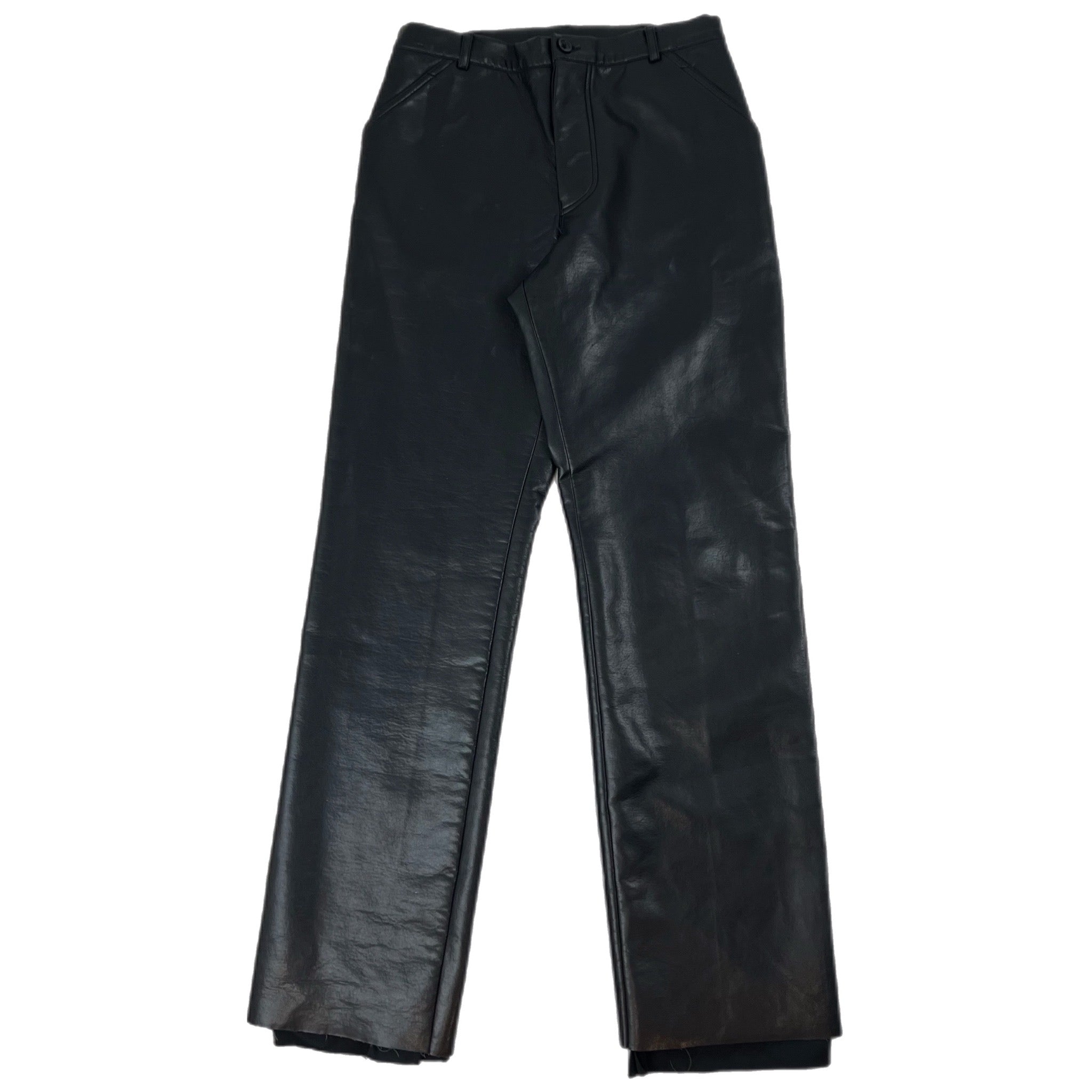 Vintage Emporio Armani Leather Pant Black