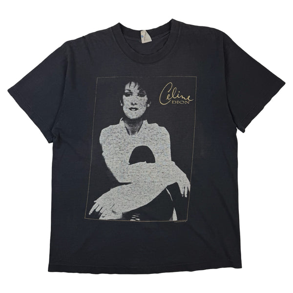 1996 Celine Dion 'Falling Into You' T-Shirt Faded Grey