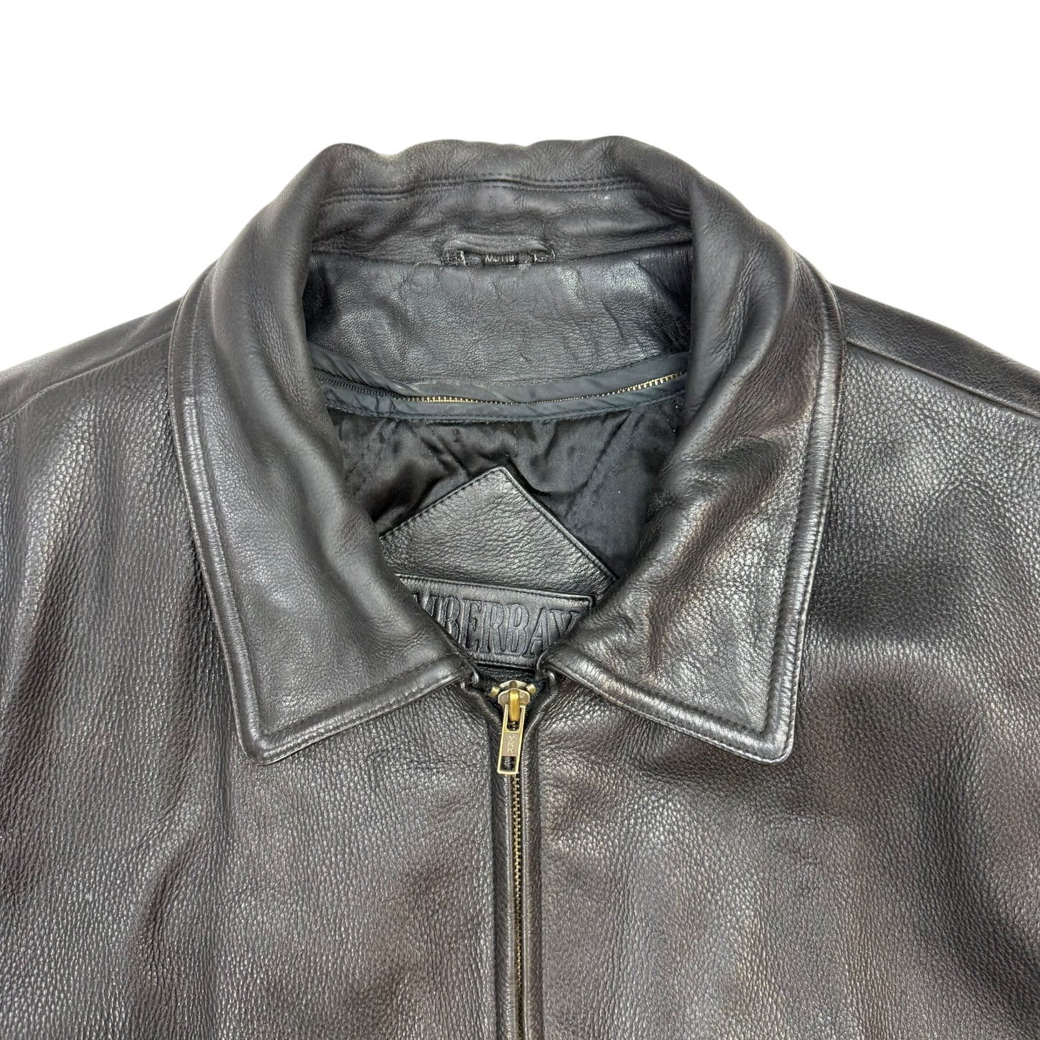Vintage Timberbay Leather Jacket Black