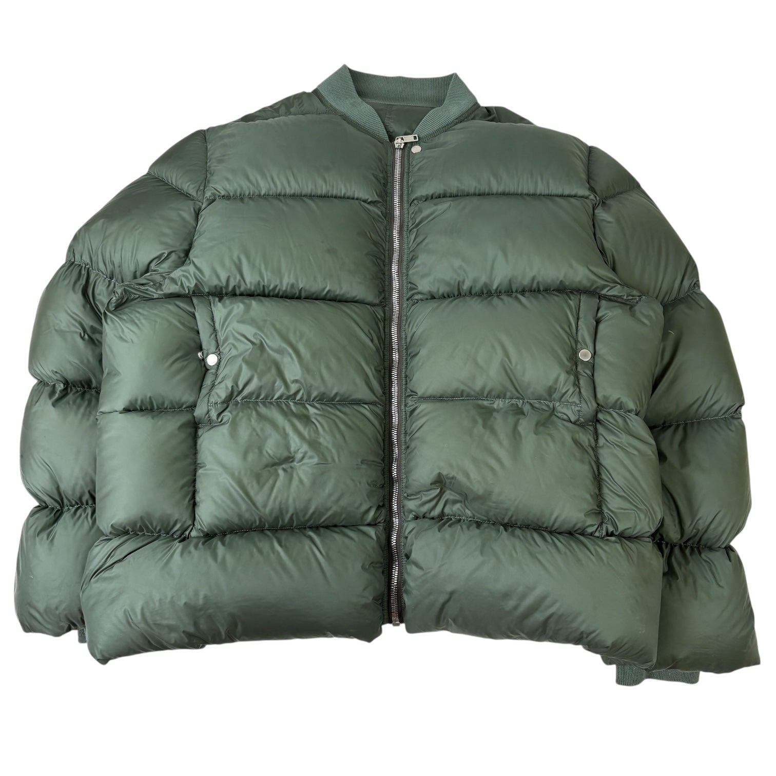 Rick Owens FW21 Gethsemane Puffer Jacket Army Green