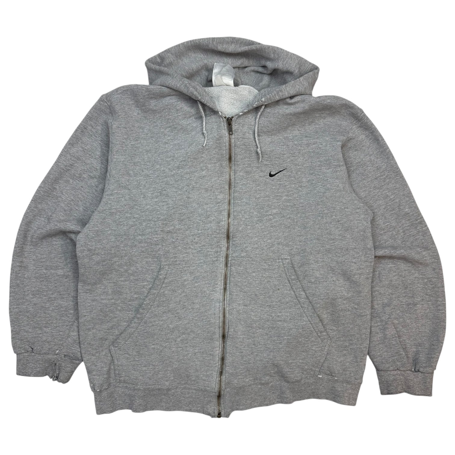 Vintage Nike Zip Up Hoodie Grey