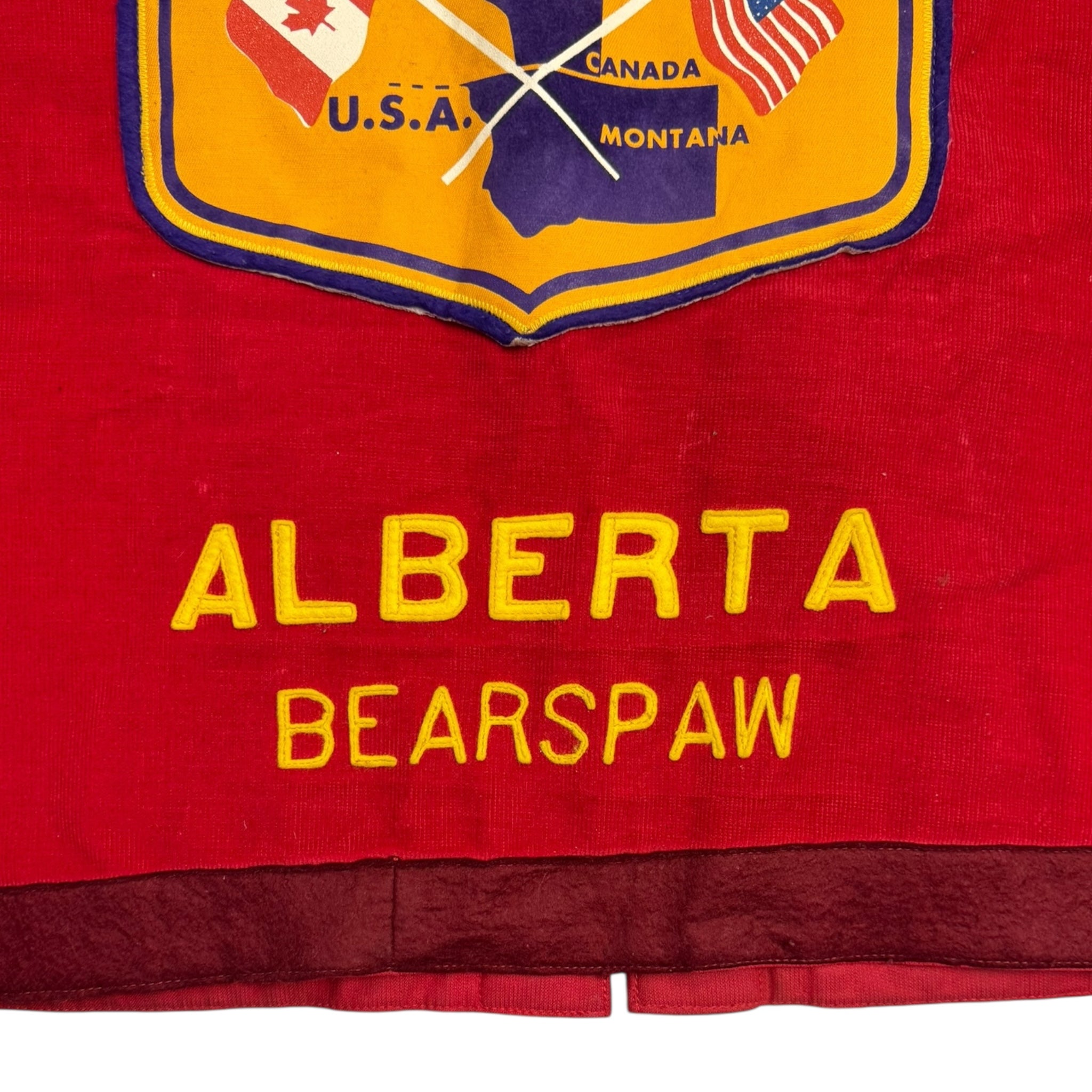 Vintage 60s/70s Bearspaw Alberta lLions Club Pinned Vest