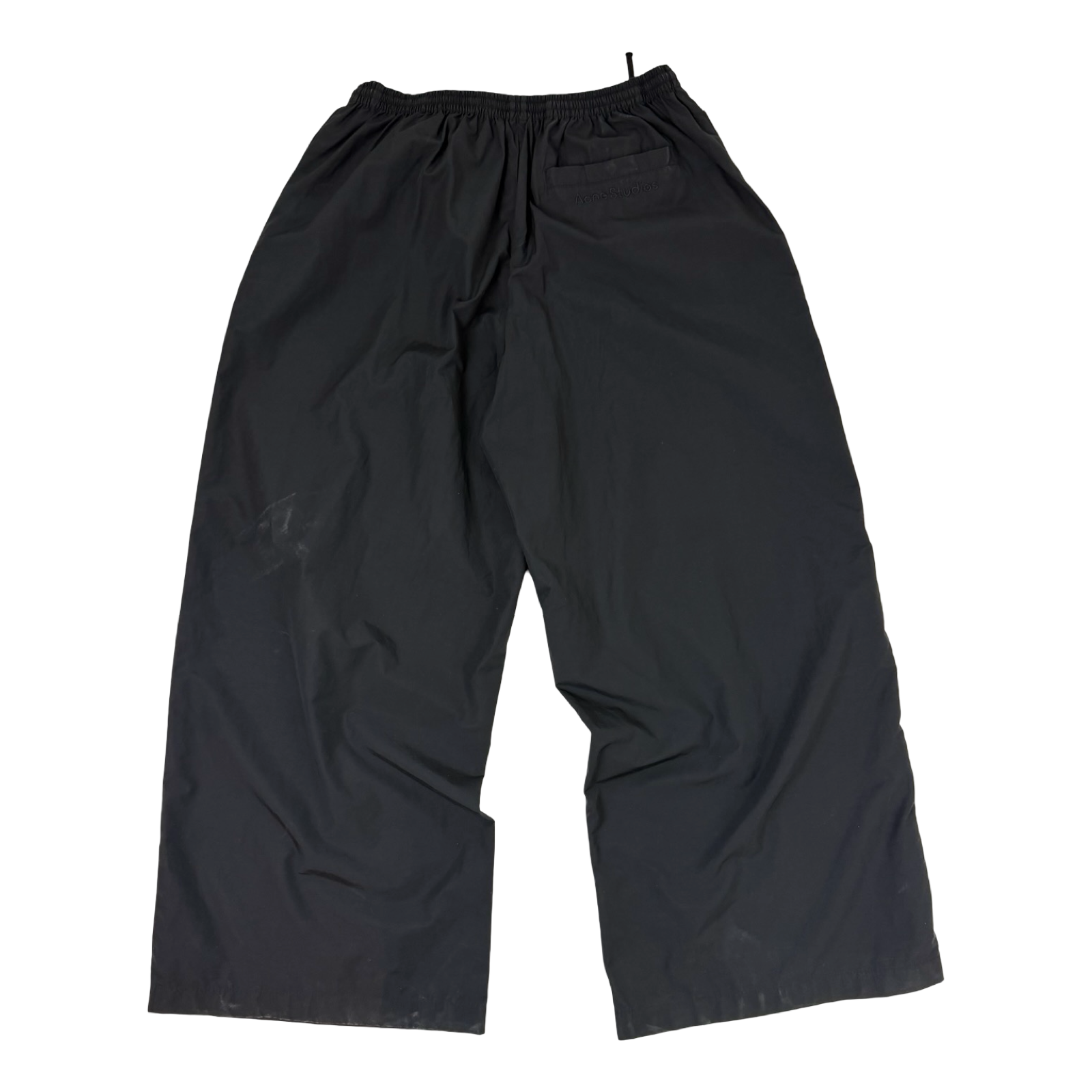 Acne Studios Nylon Wide Leg Track Pants Black