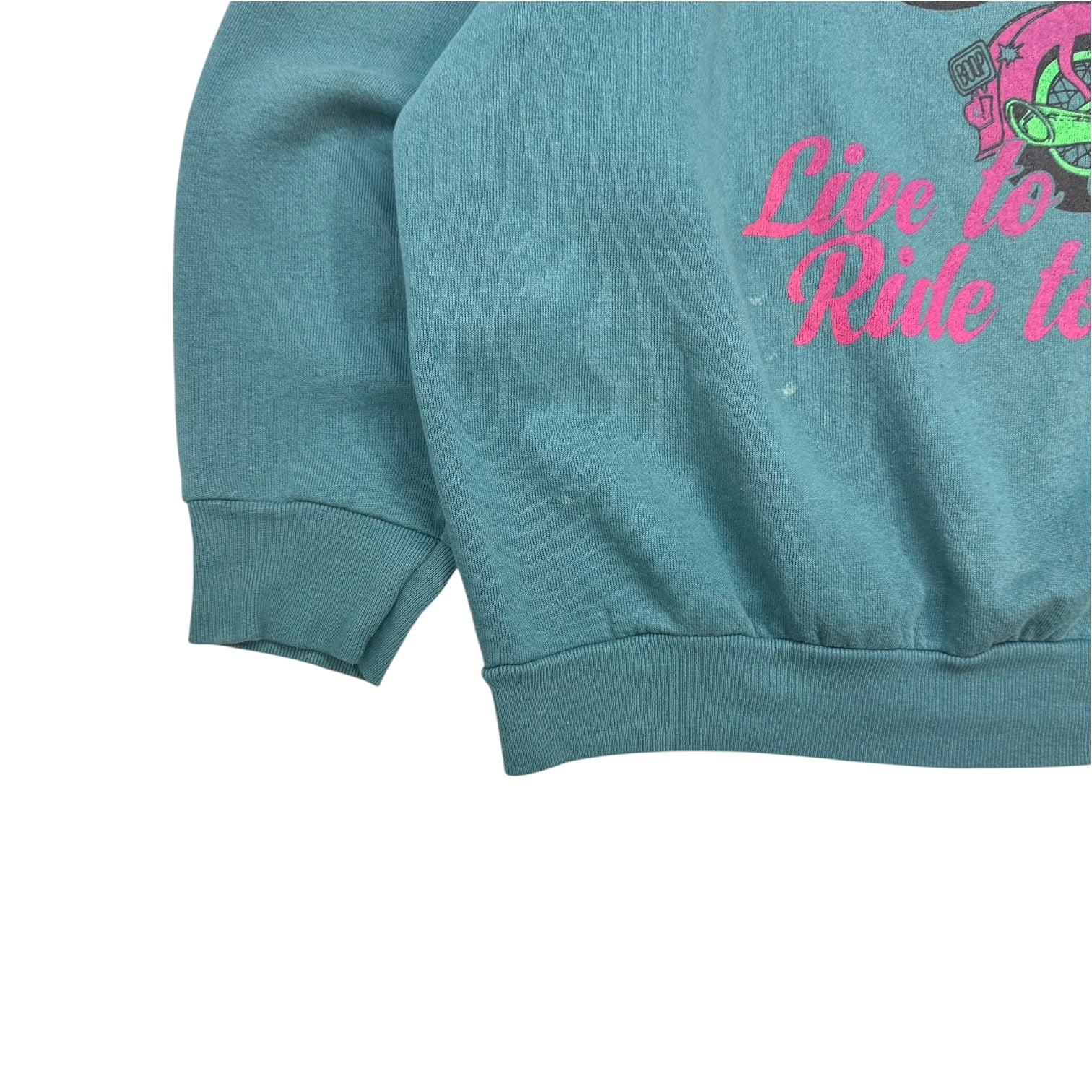 Vintage Harley Davidson Betty Boop Crewneck Green