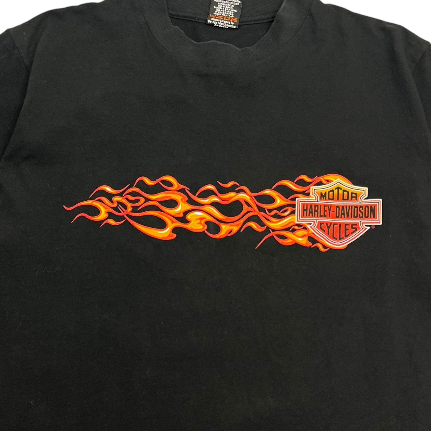 1999 Harley Davidson Flaming Las Vegas T-Shirt