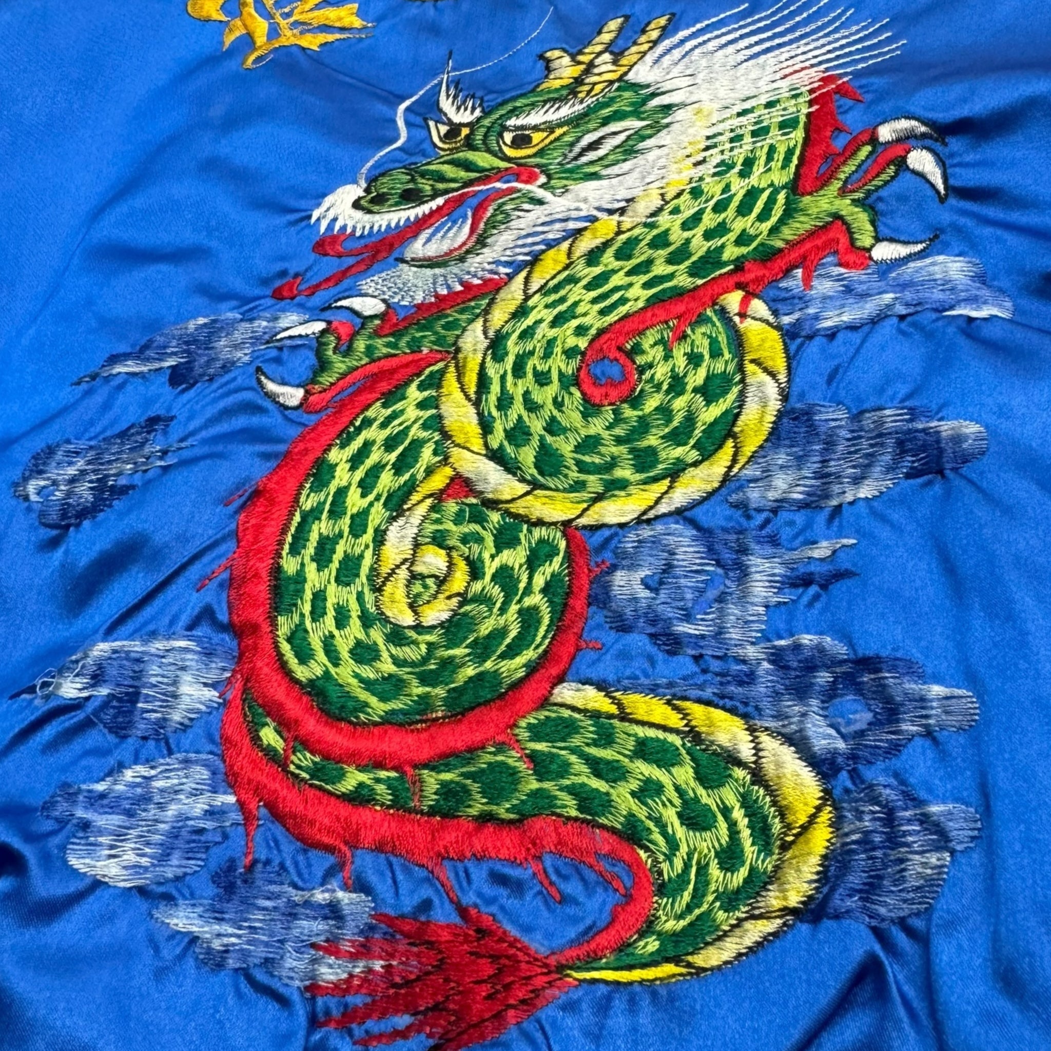 Vintage Korea Dragon Satin Souvenir Jacket