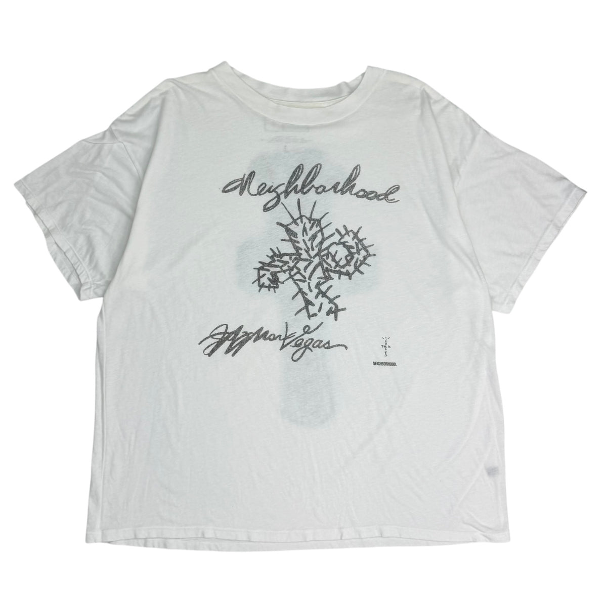 Travis Scott X Neighborhood Drawing Tee White