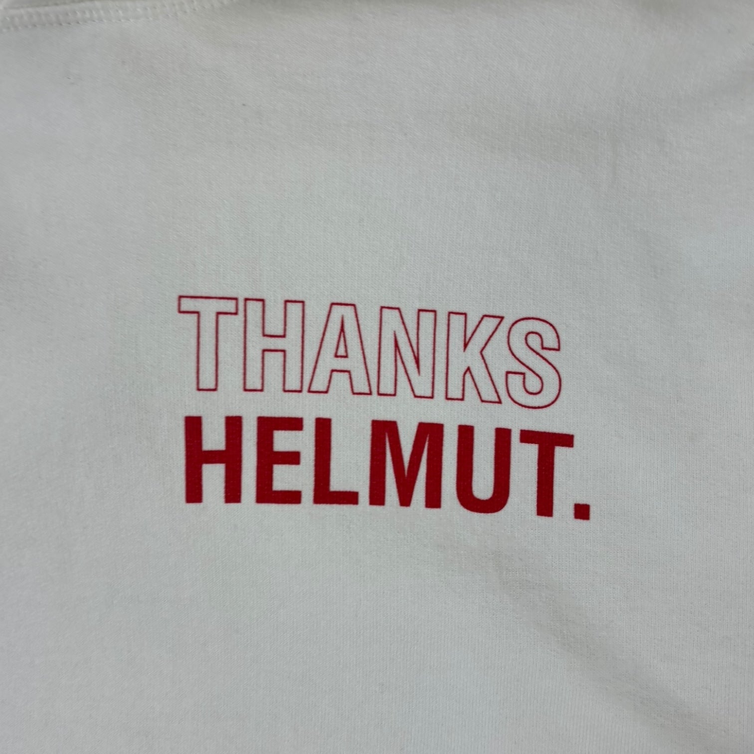 Helmut Lang Thanks Helmut. Hoodie White