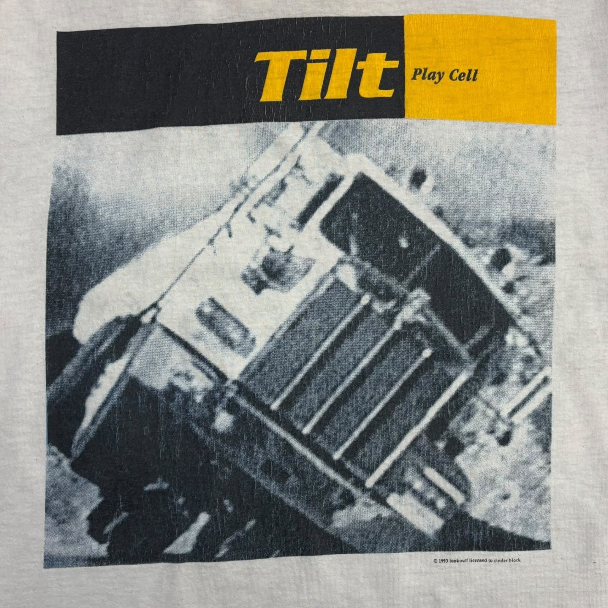 1993 Tilt Play Cell Lookout Records T-Shirt
