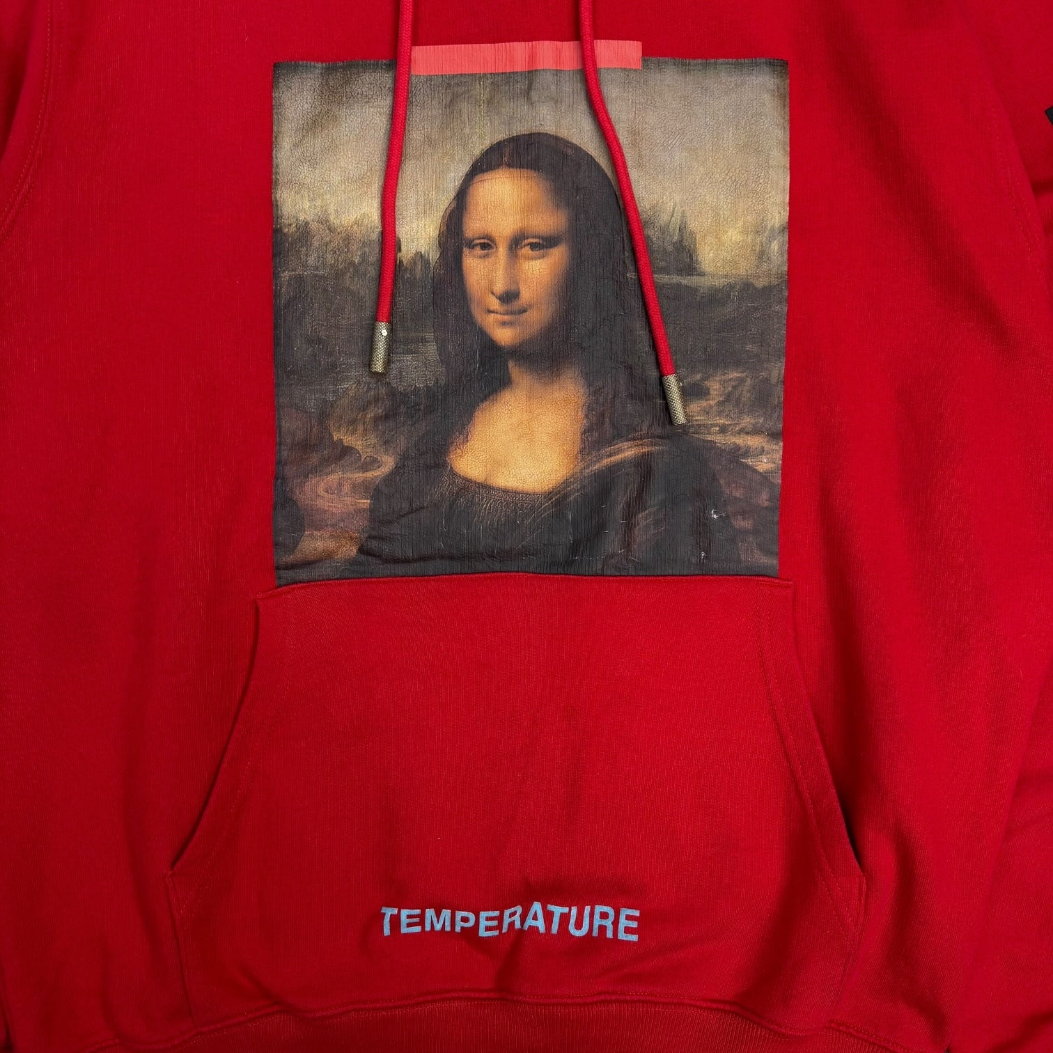 Off-White Temperature Mona Lisa Hoodie Red