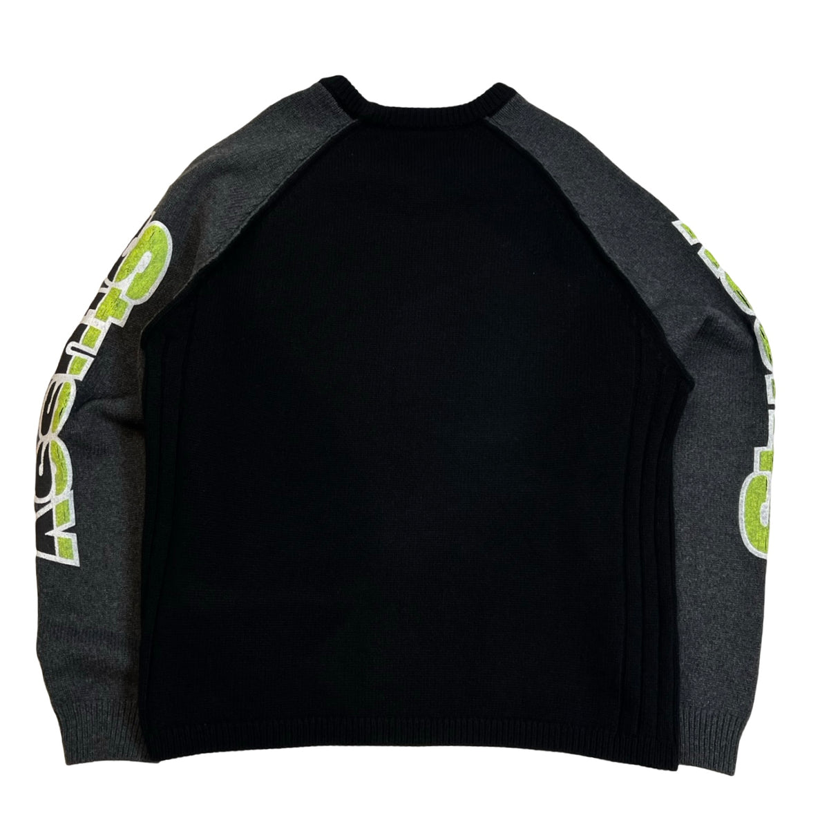 Stüssy Two Tone Raglan Sweater Black