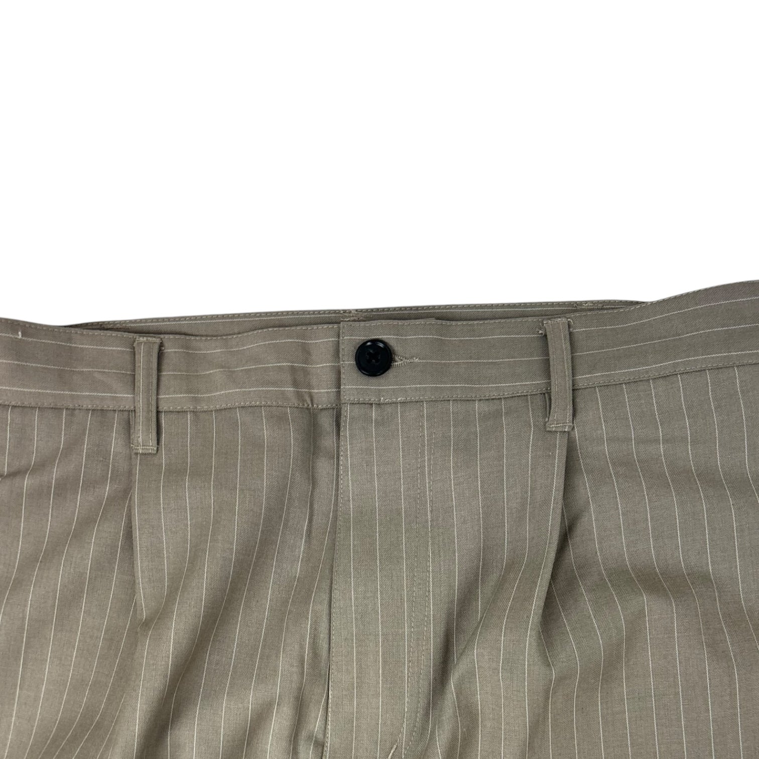 Stussy Striped Volume Pleated Trouser Brown