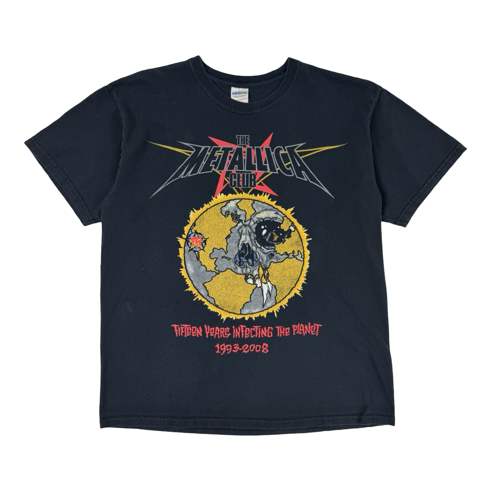 Vintage 2008 Metallica Club T-Shirt Black