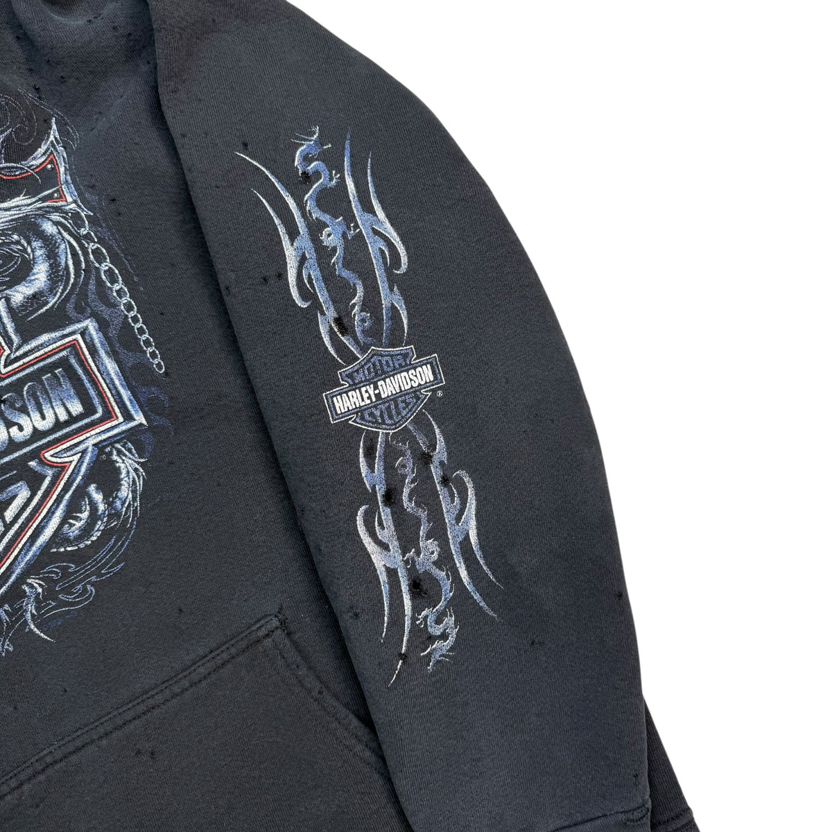Vintage Harley Davidson Of Grande Prairie Hoodie Black