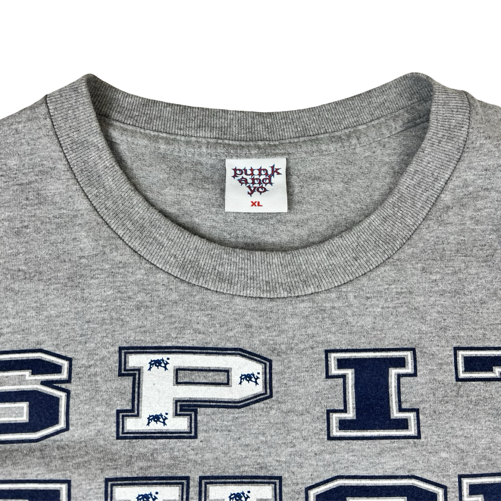 PunkandYo Vertical Grid T-Shirt Grey