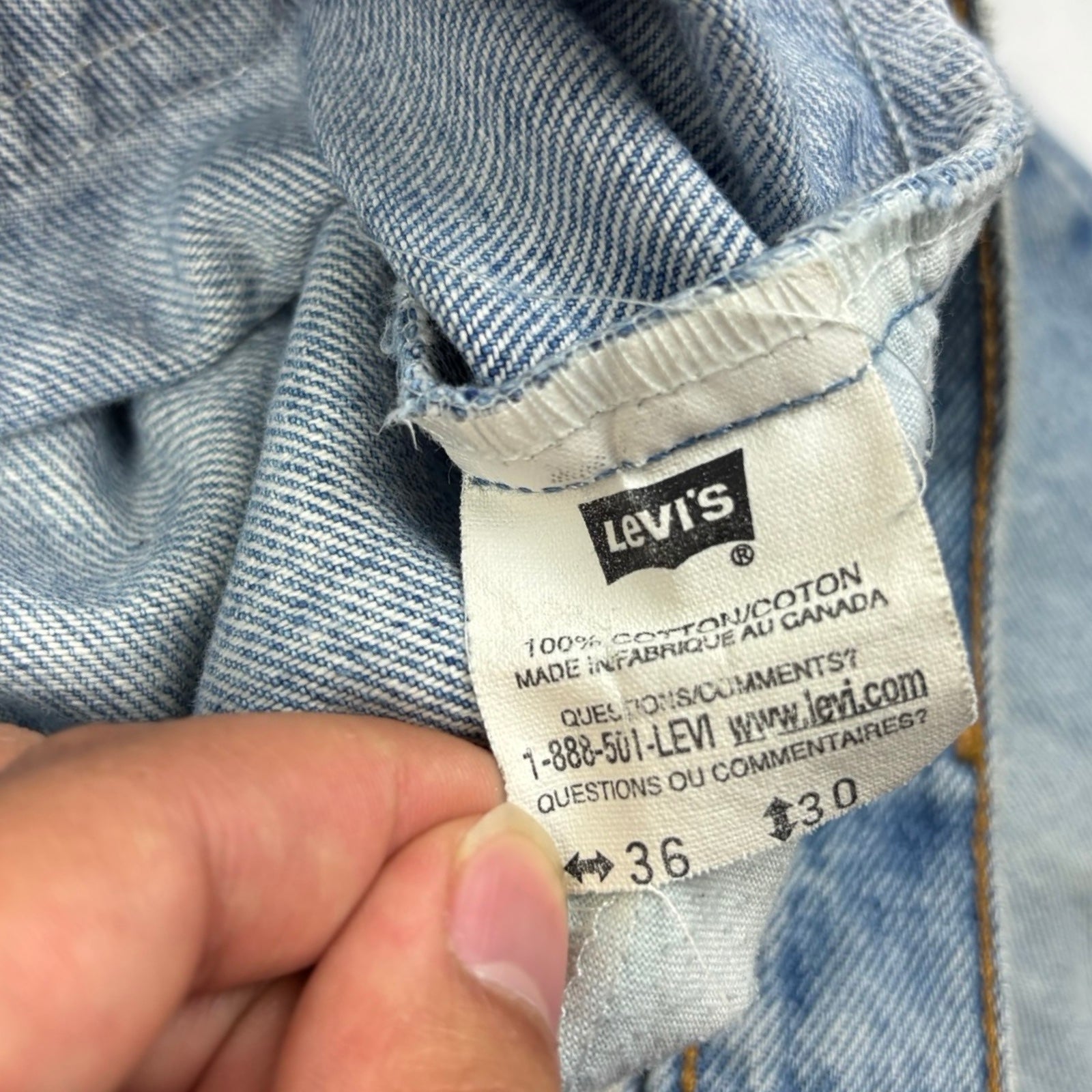 Vintage Levi’s 634 Orange Tab Light Wash Jeans