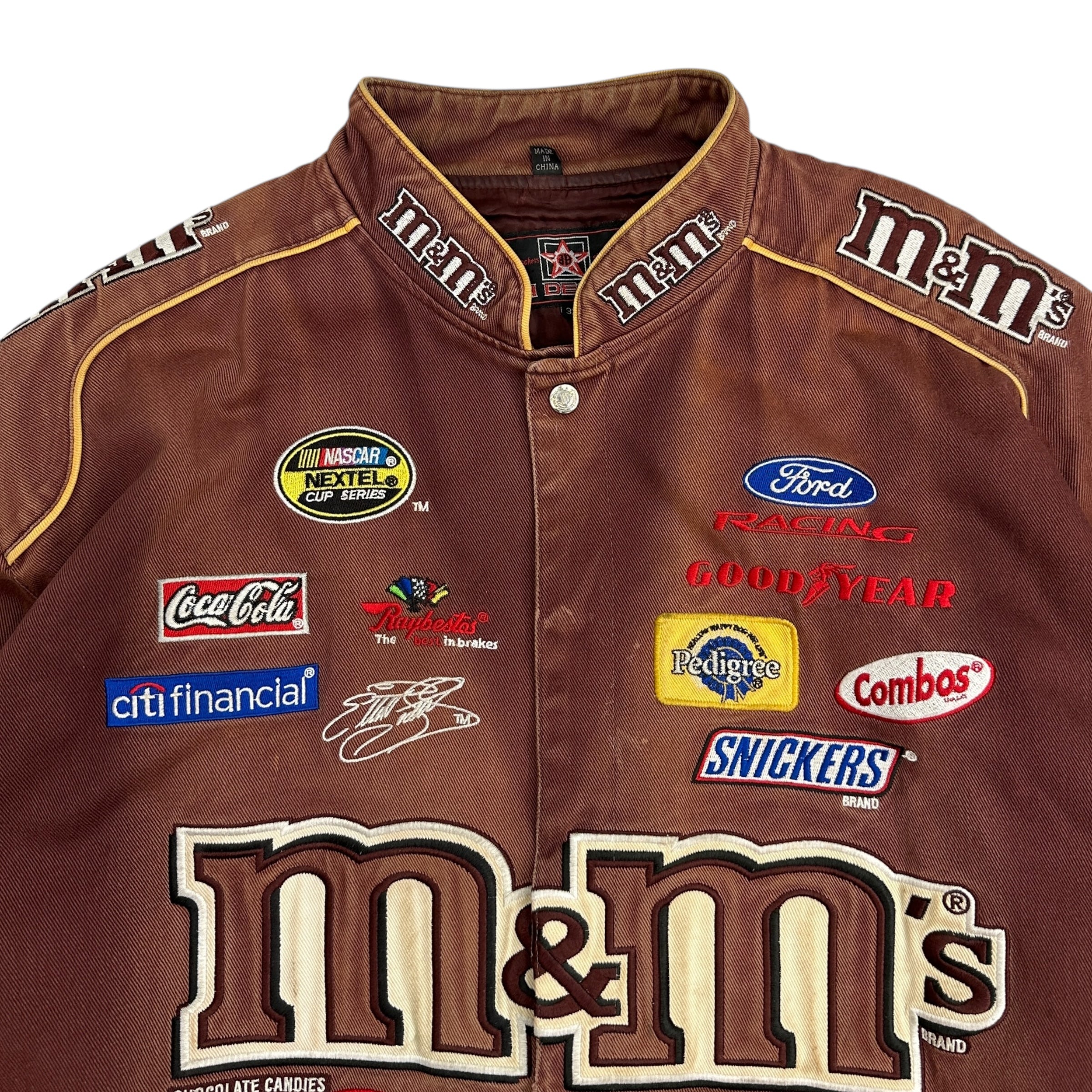 Vintage M&M’s Elliot Sander Racing Jacket Brown