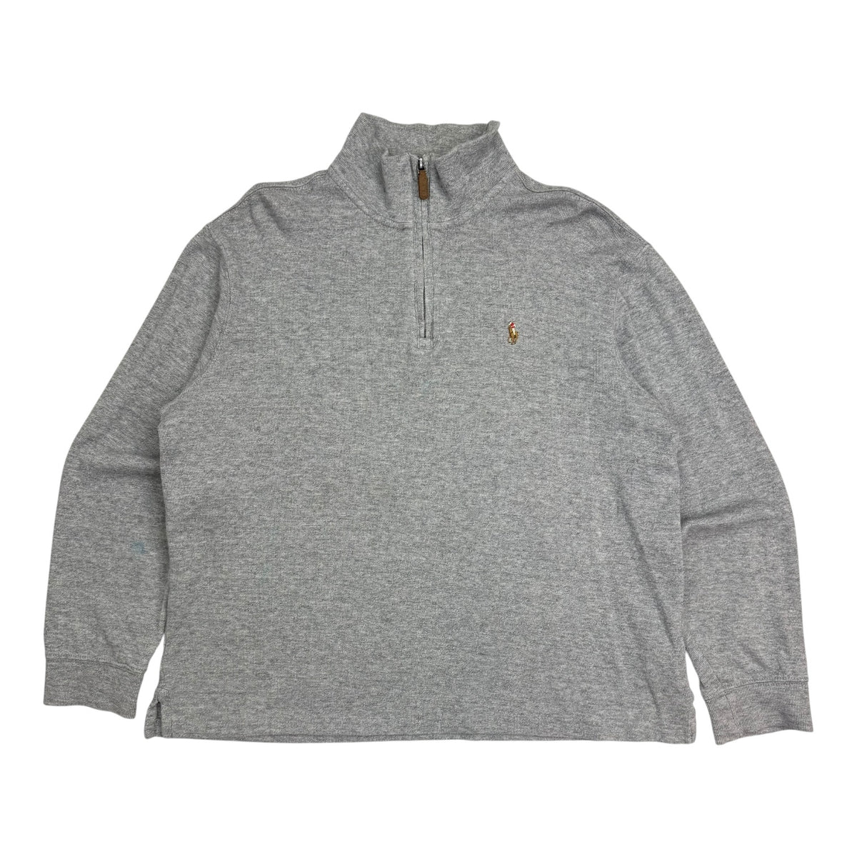 Polo Ralph Lauren Estate Rib Quarter Zip Grey