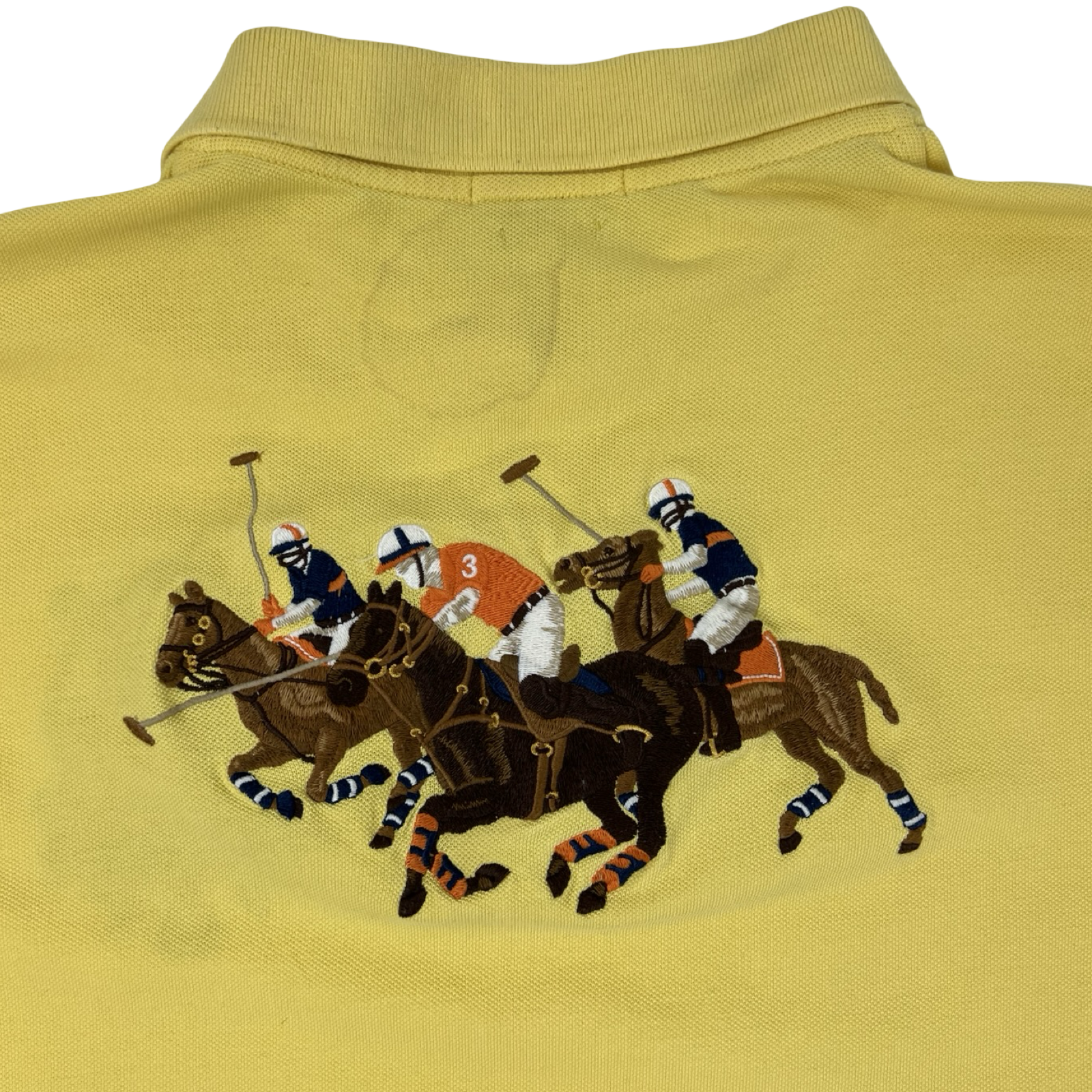 Vintage Polo Ralph Lauren “1967 International Challange Crest” Polo Shirt Yellow