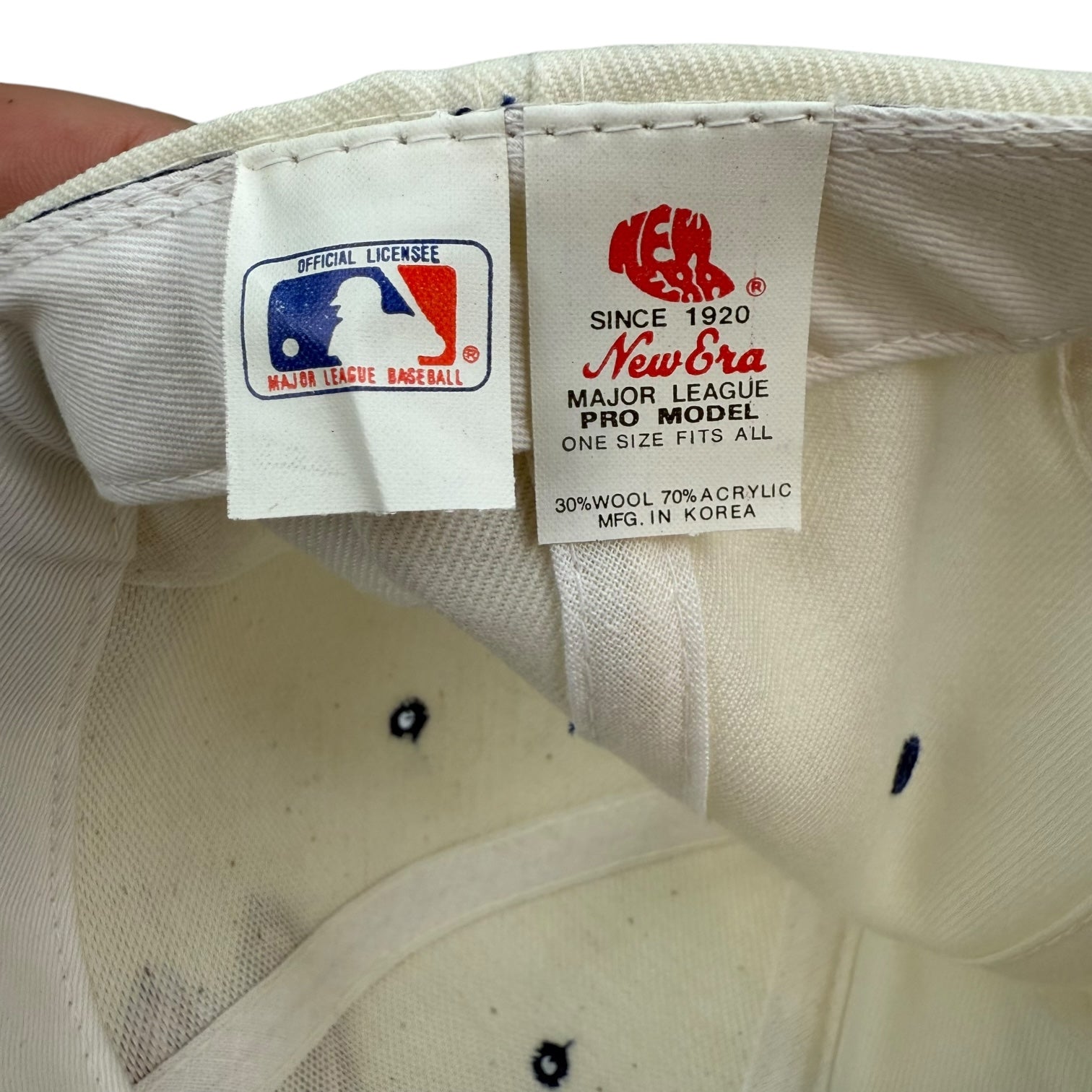 Vintage New Era Chicago Cubs Hat White/Blue