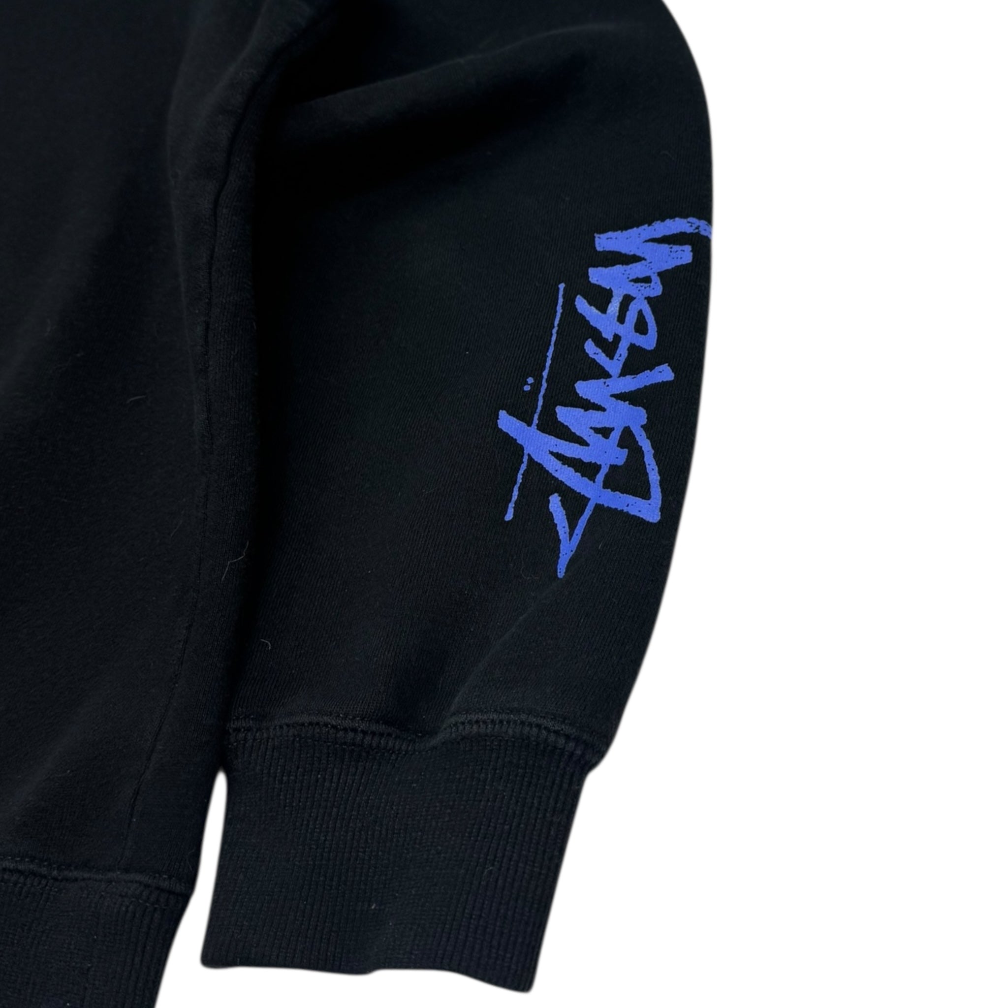 Stüssy Sleeve Logo Crewneck Black