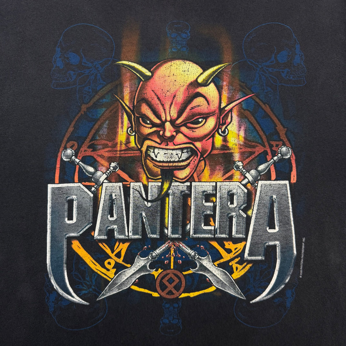 2003 Pantera Devil Star Thrash Metal Band T-Shirt