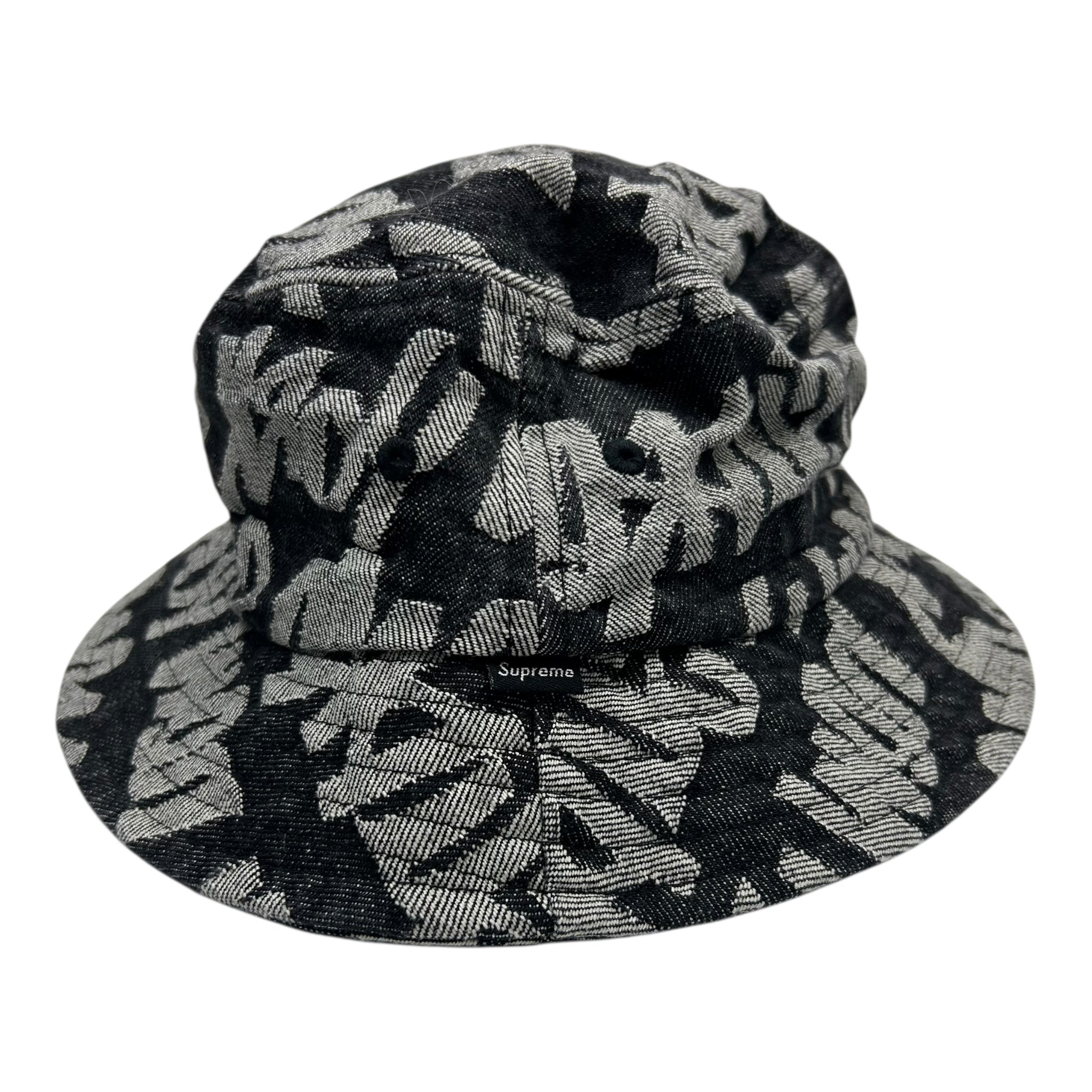 Supreme Fat Tip Jacquard Denim Crusher Black