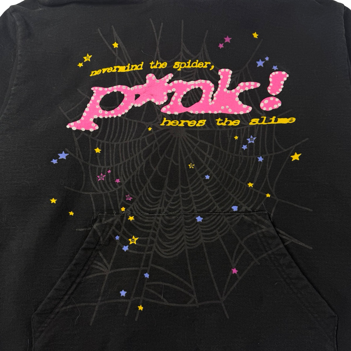 Sp5der P*NK Hoodie Black