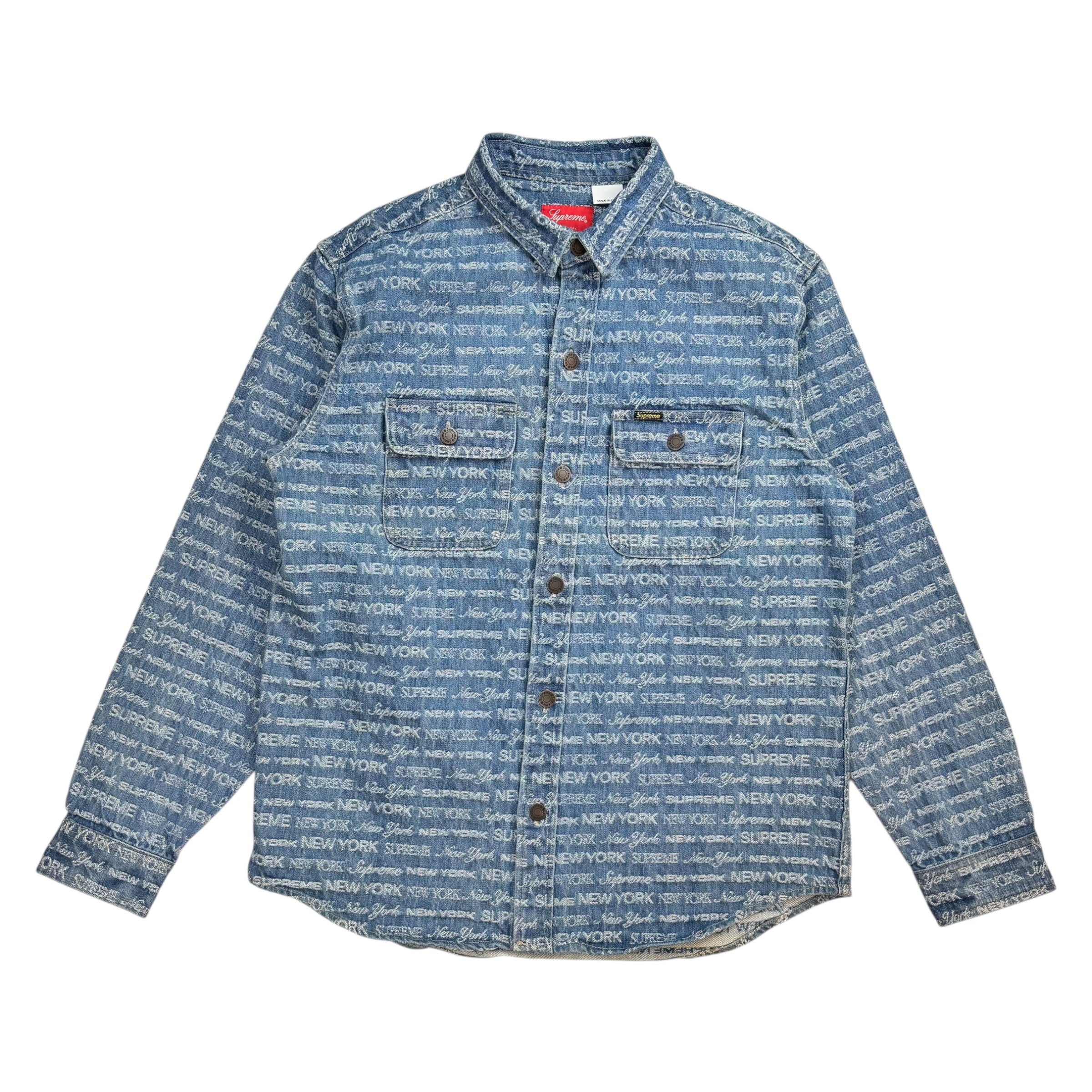 Supreme Multi Type Jacquard Denim Shirt