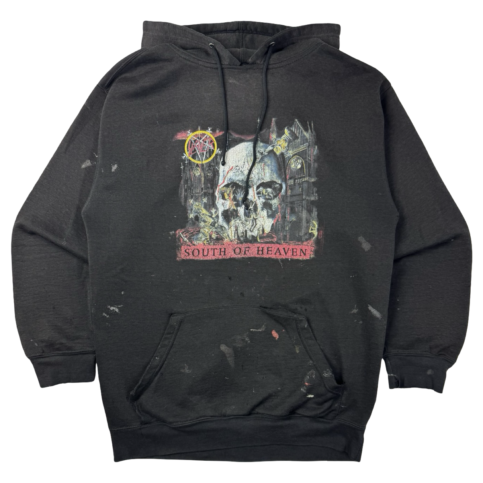 Vintage Y2K Slayer South of Heaven Graphic Hoodie Black