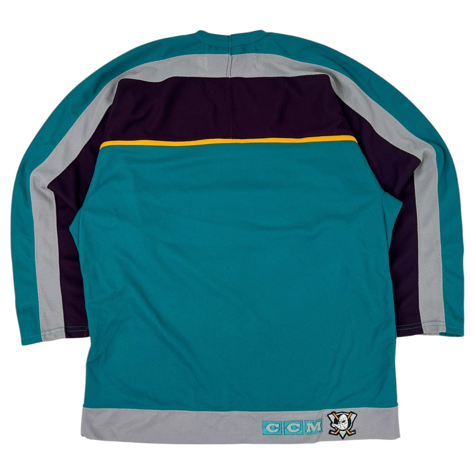 Vintage CCM 1990’s Anaheim Mighty Ducks NHL Hockey Jersey Teal