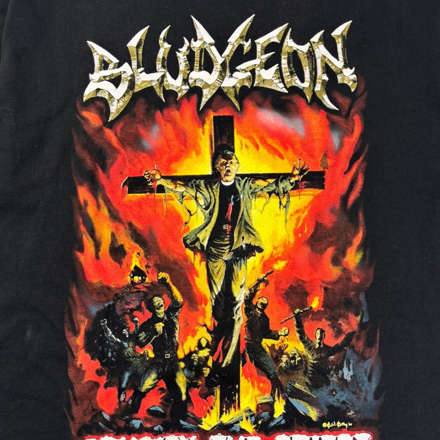 2001 Bludgeon “Crucify The Priest” T-Shirt Black