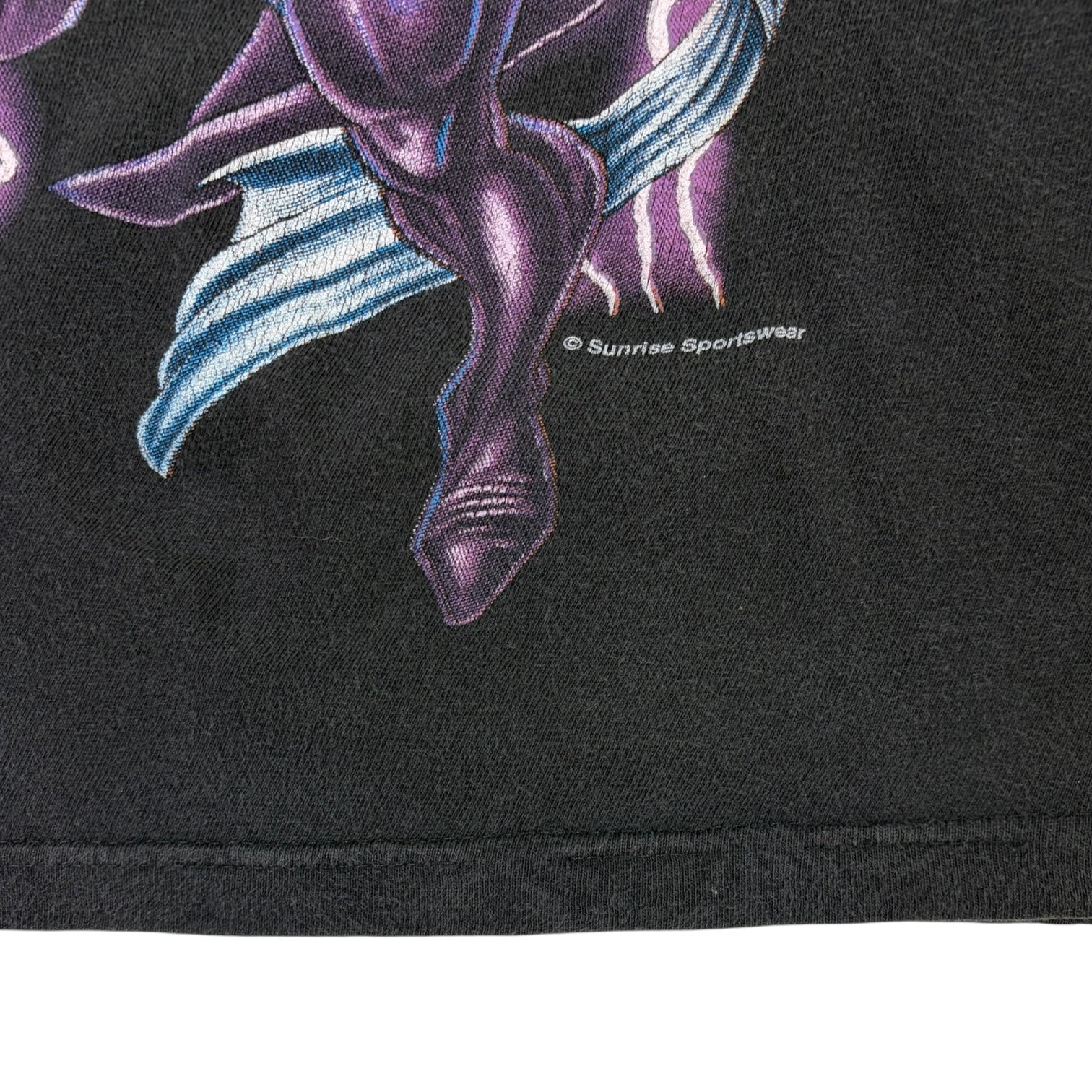 Vintage 1990s American Thunder Wizard T-Shirt Black