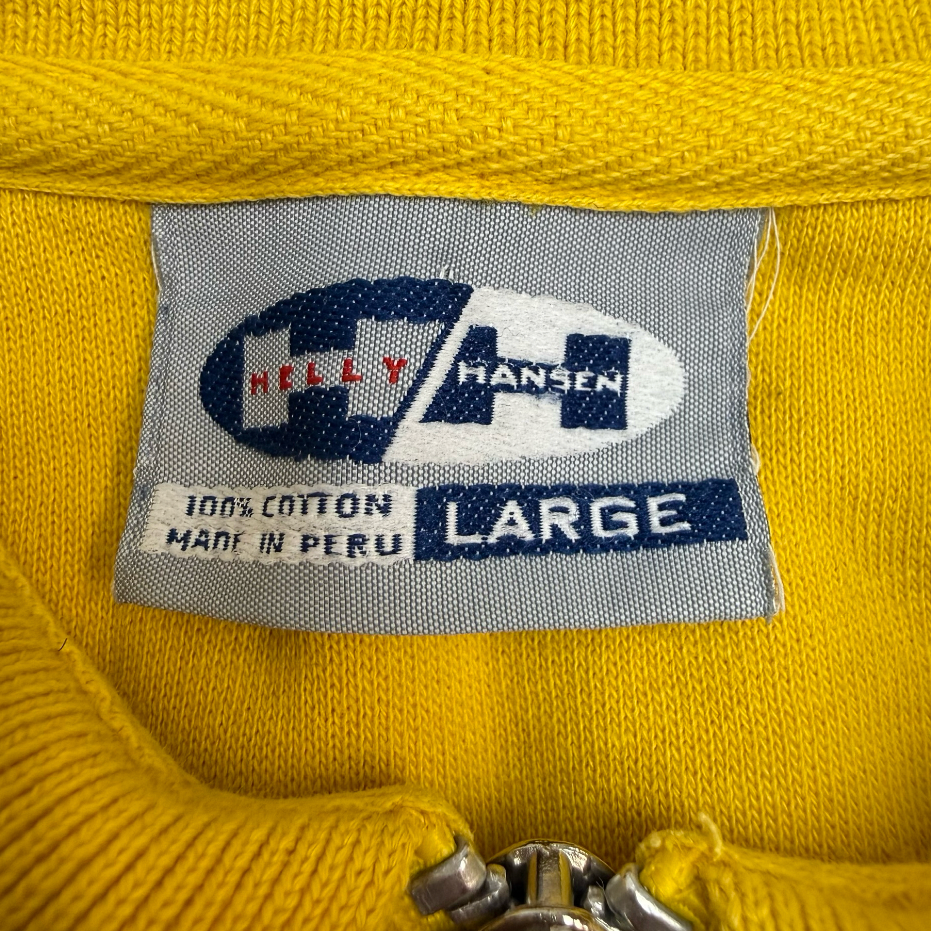 Vintage Helly Hansen Quarter Zip Yellow