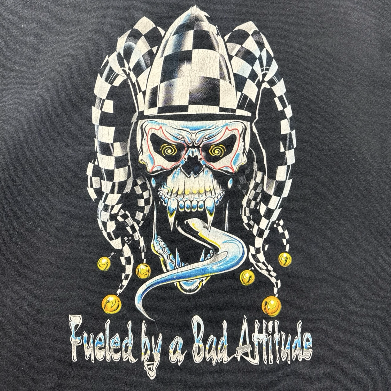 Vintage Maniac Racing 'Bad Attitude" Hoodie Dark Navy