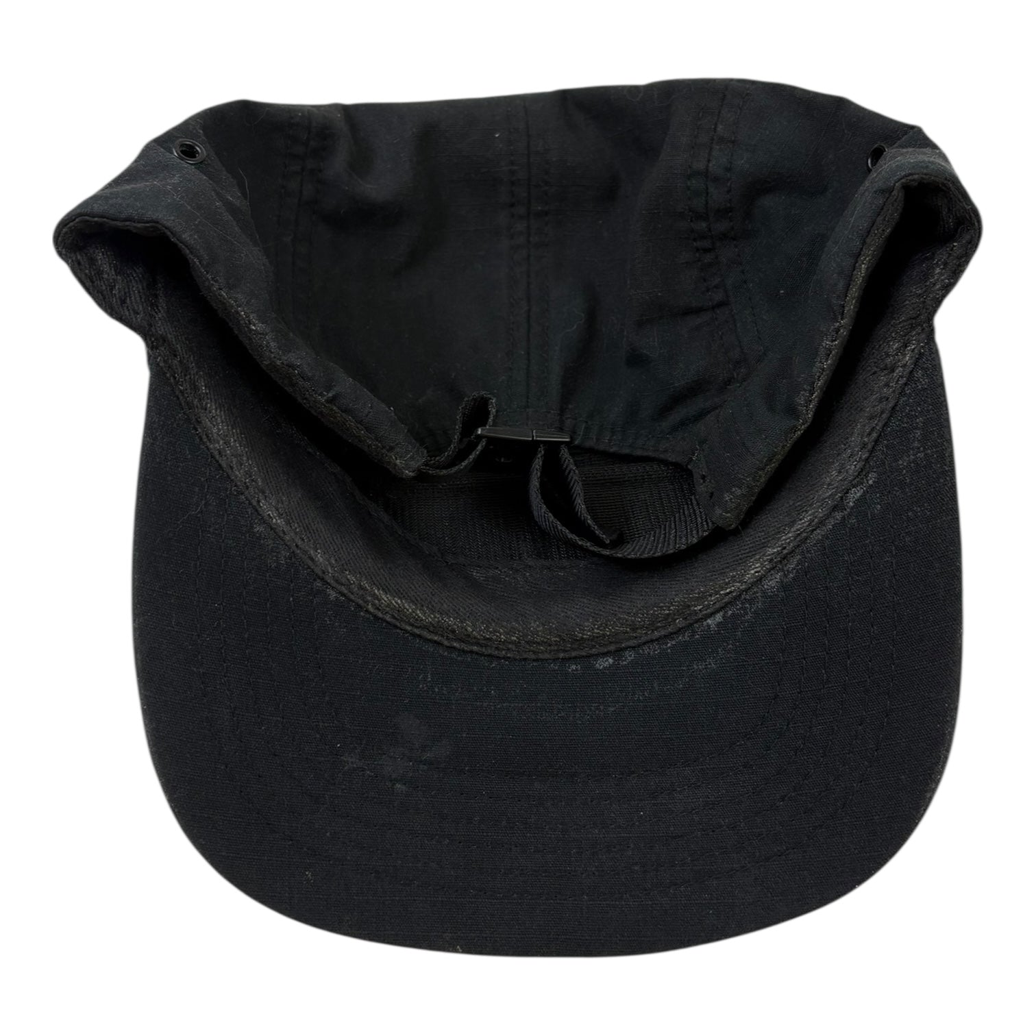 Supreme FW22 Washed Chino Twil Camp Cap Black