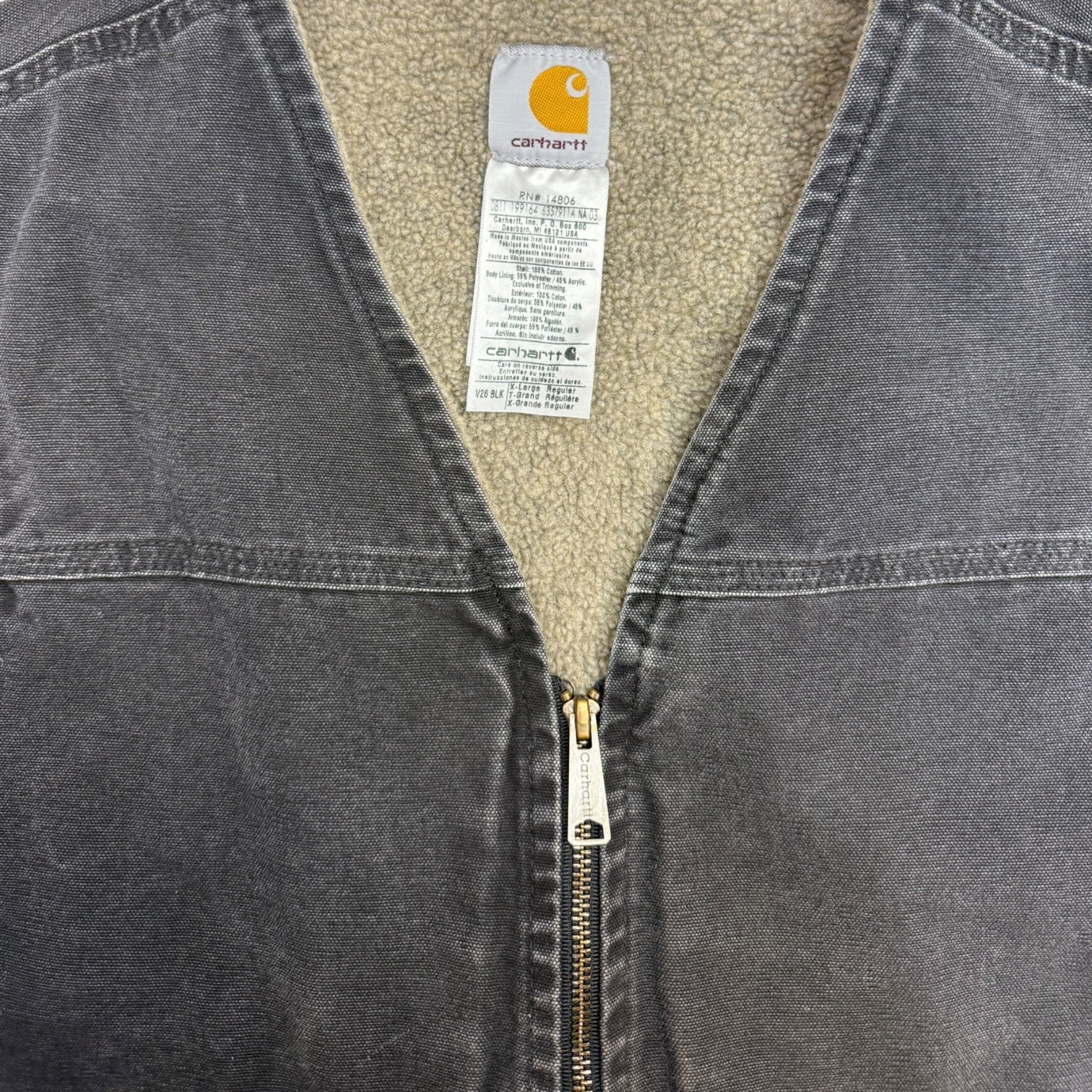 Vintage Carhartt Vest Washed Black