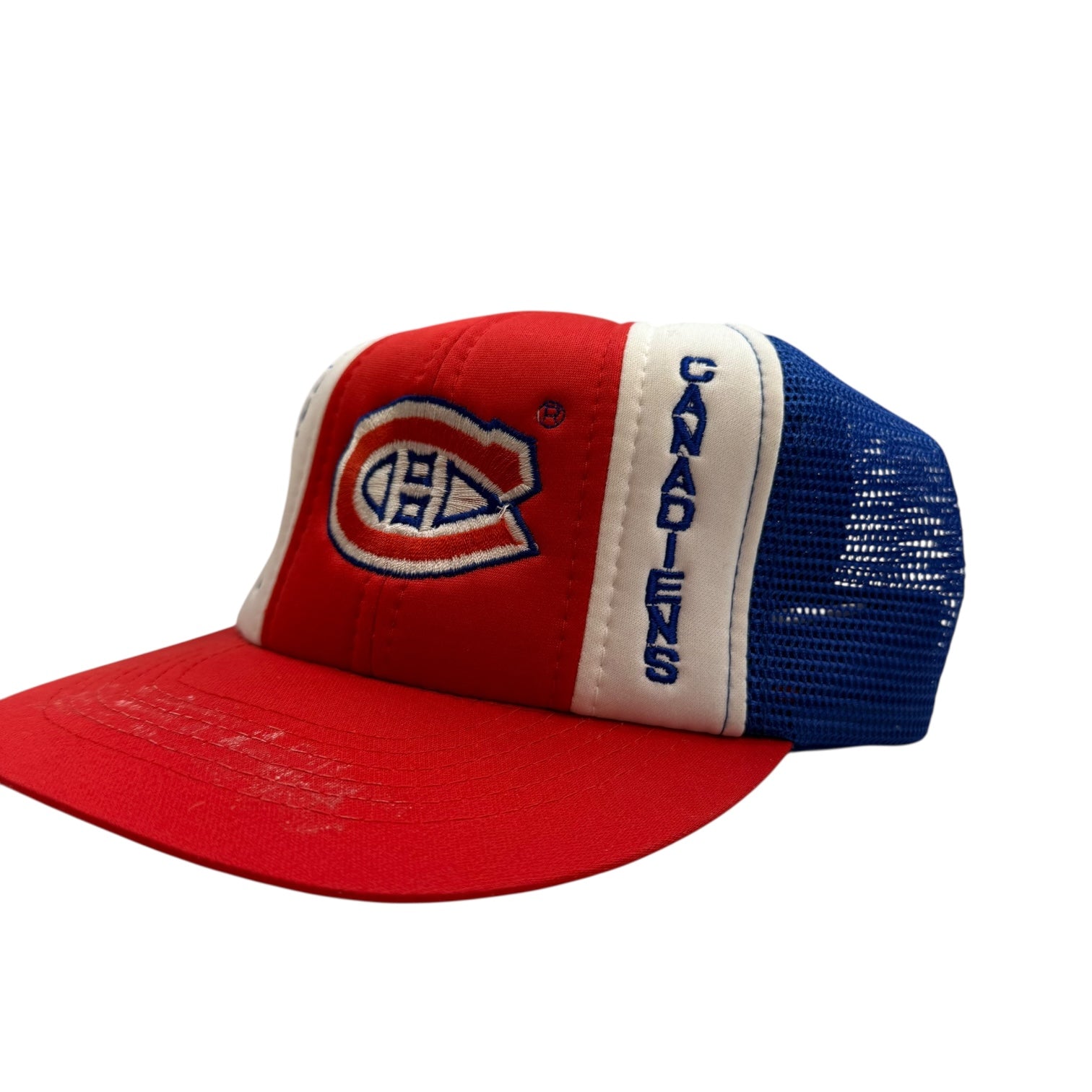 Vintage Montreal Canadiens Mesh Trucker Hat Red/Blue