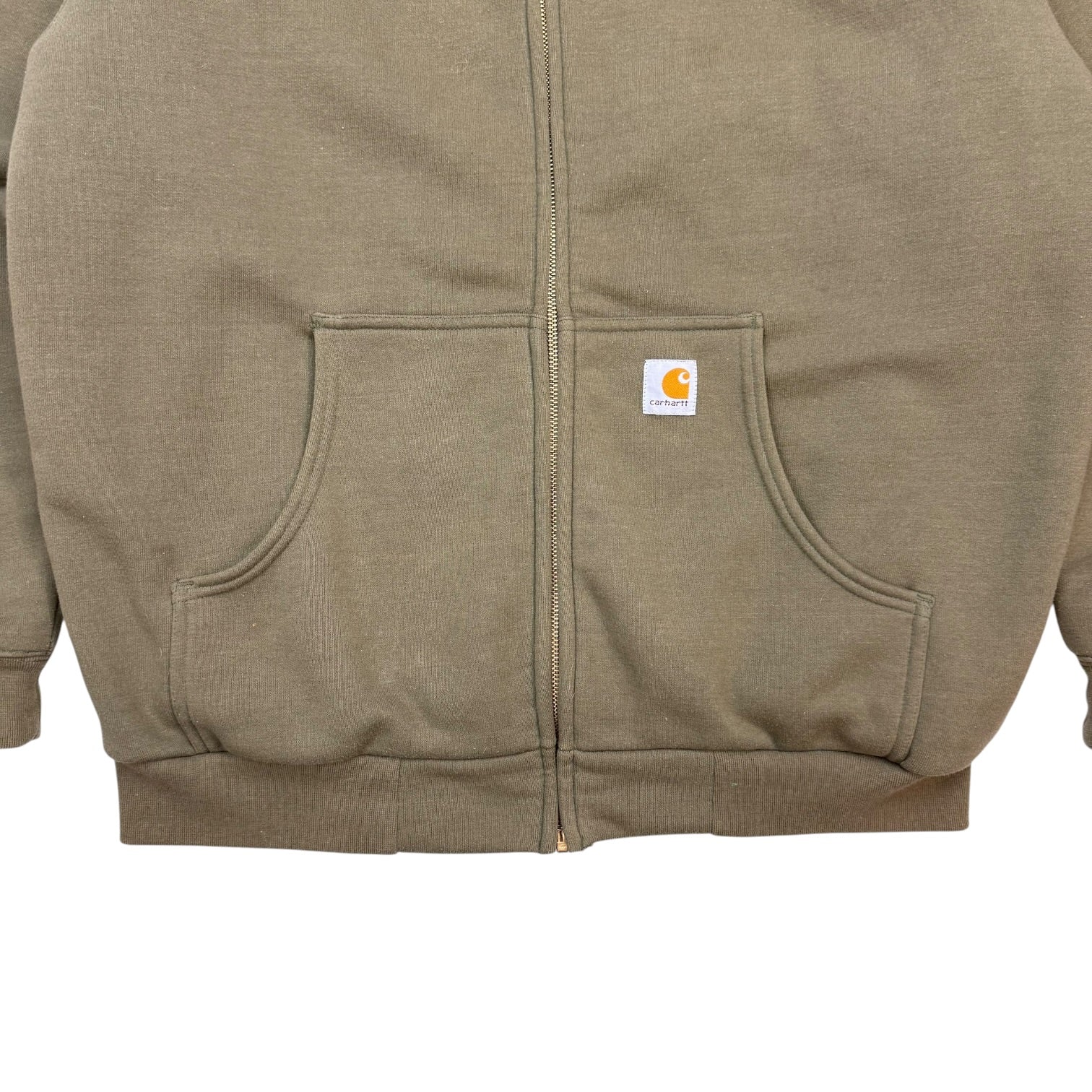 Vintage Carhartt Zip Up Sweater Olive Green