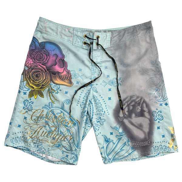Vintage Y2K Christian Audigier Boardshorts