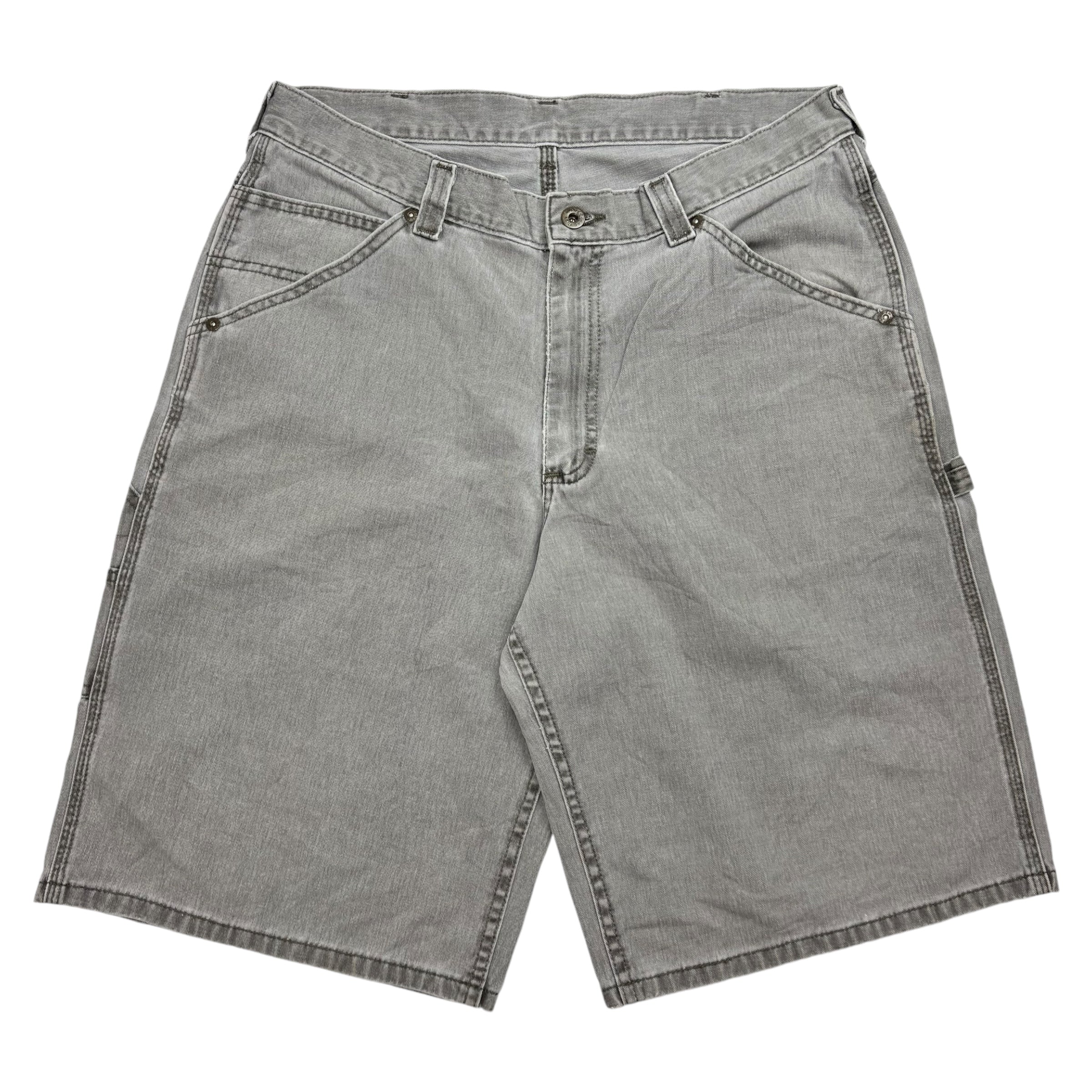 Vintage Lee Dungarees Denim Shorts Grey