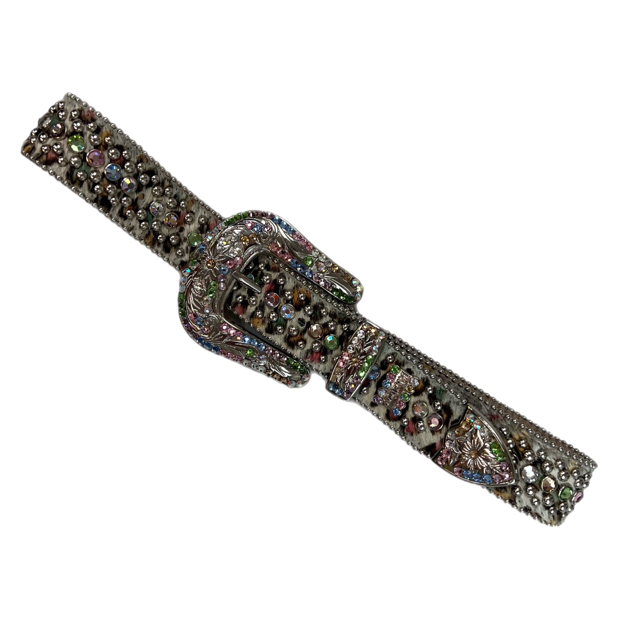 B.B Simon Rhine Stone Studded Belt