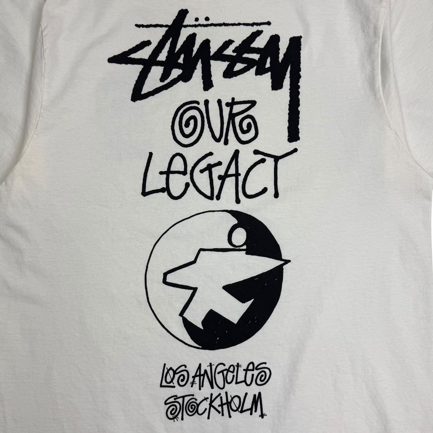 Stussy x Our Legacy Work Shop 8 Ball Yin Yang Pigment Dyed Tee Natural
