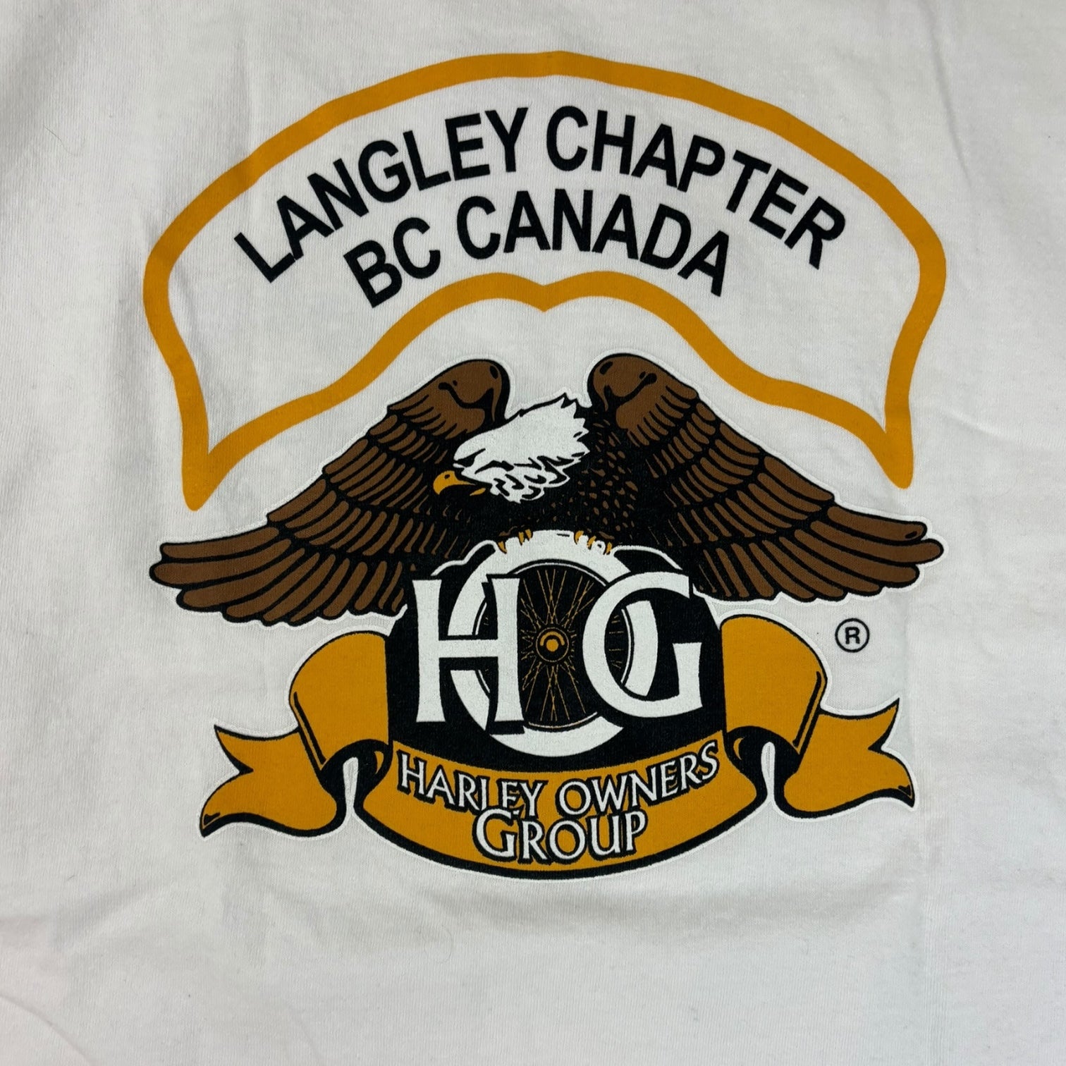 Vintage Harley Davidson Langley Chapter T-Shirt White