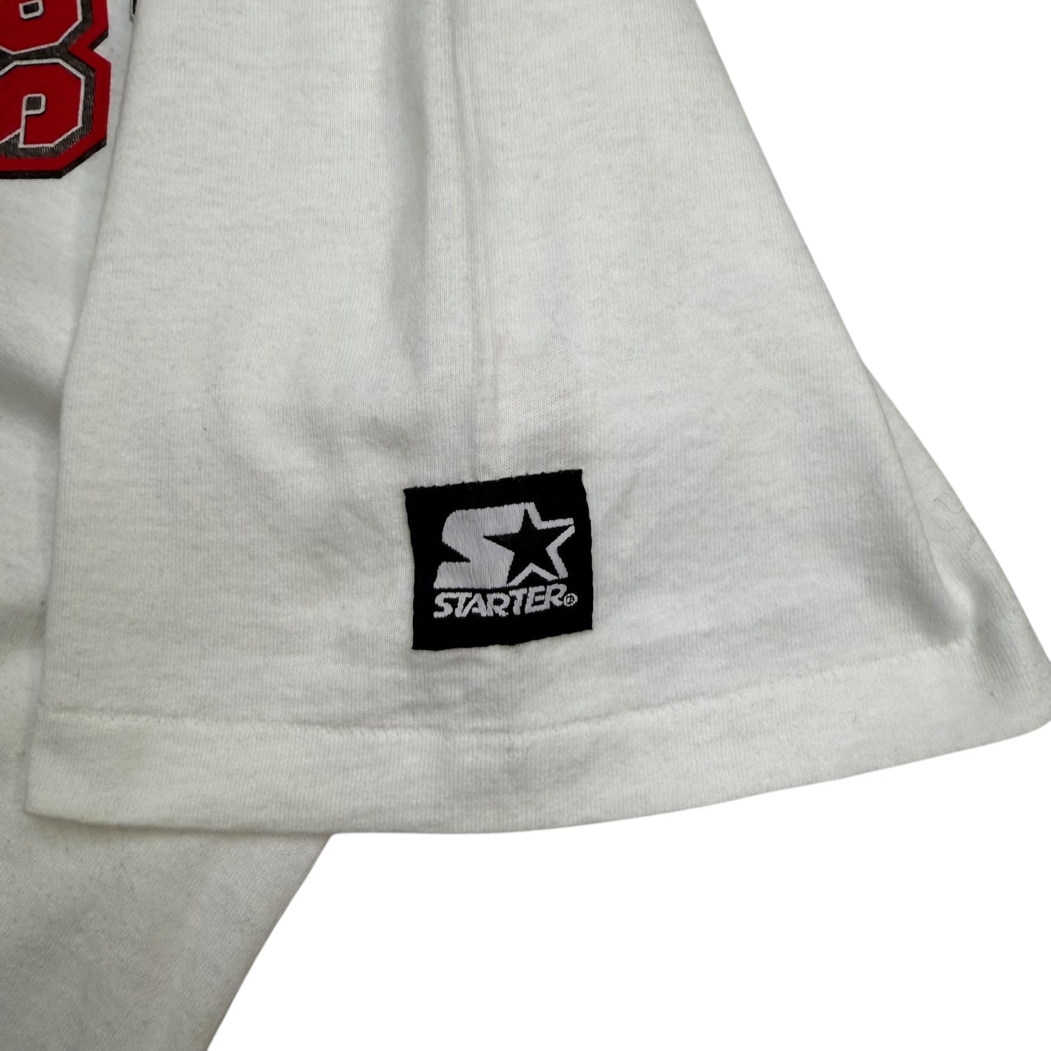 1997 Starter Chicago Bulls NBA Champs Tee Whitet