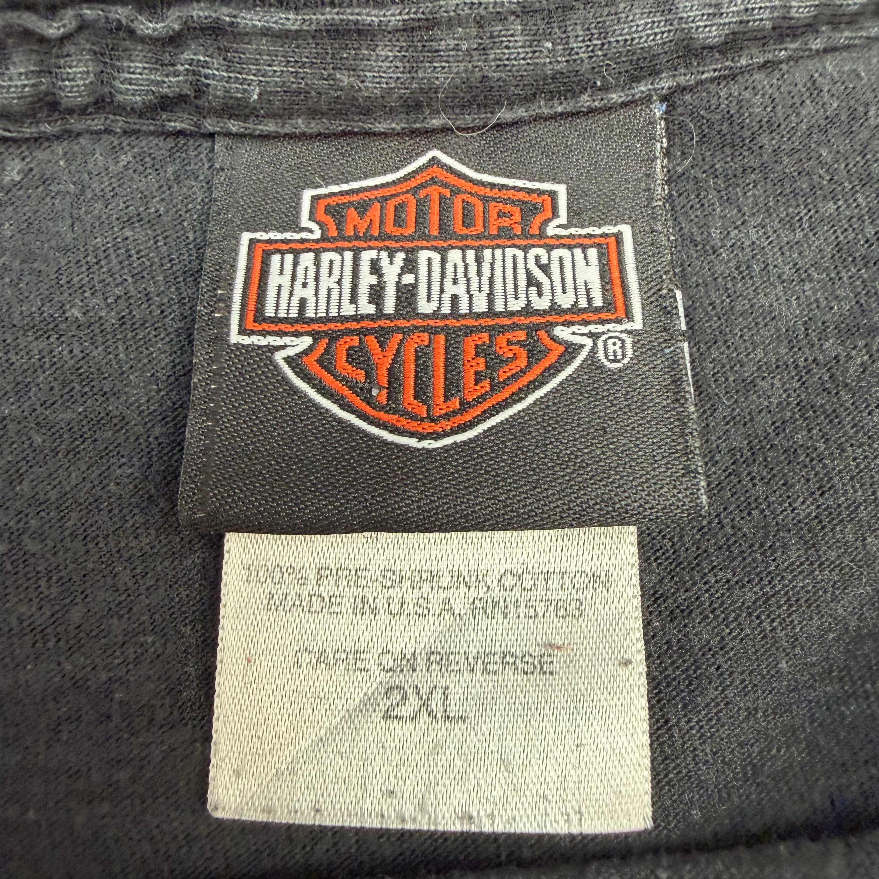 2008 Harley Davidson Maui Flame Tee Black