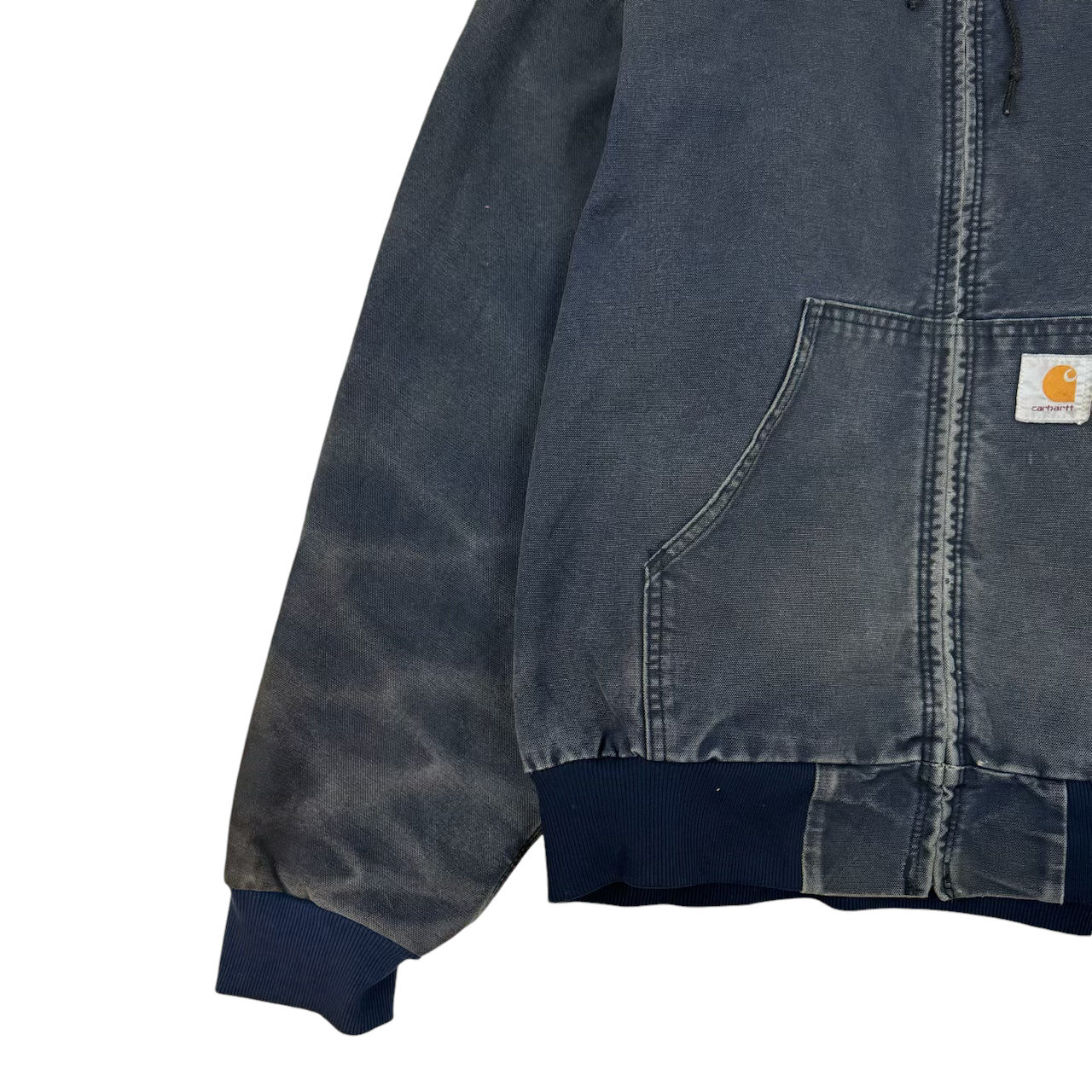 Vintage Carhartt Hooded Jacket Washed Navy